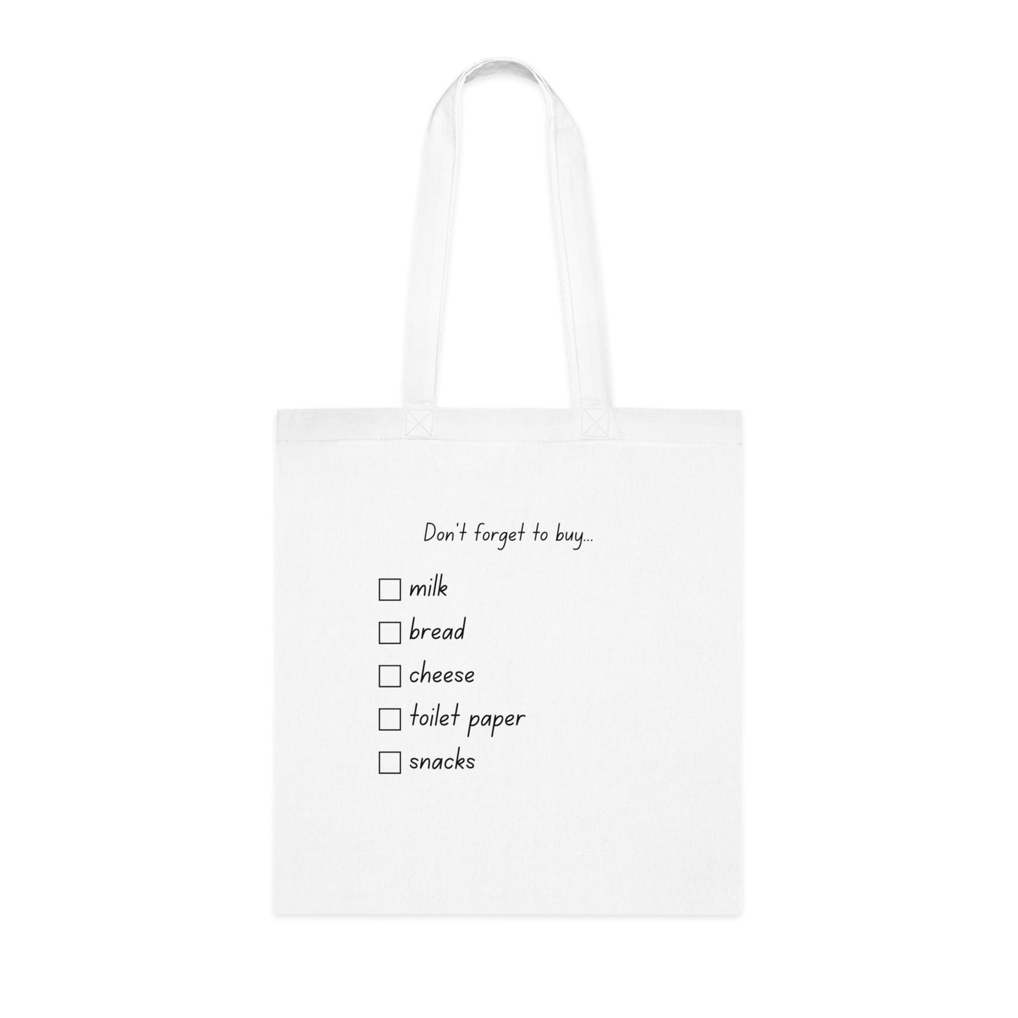 Grocery List Tote Bag