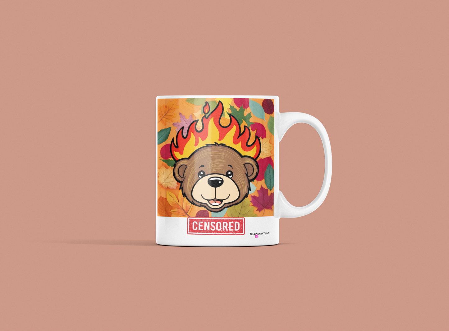 Cozy Censored Bear Mug