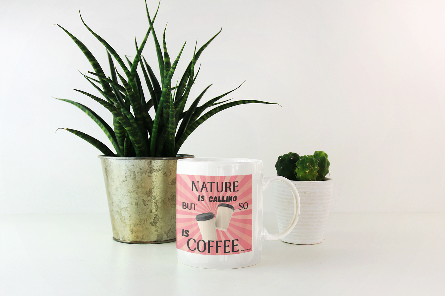 Nature Is Calling, But So Is Coffee Mug