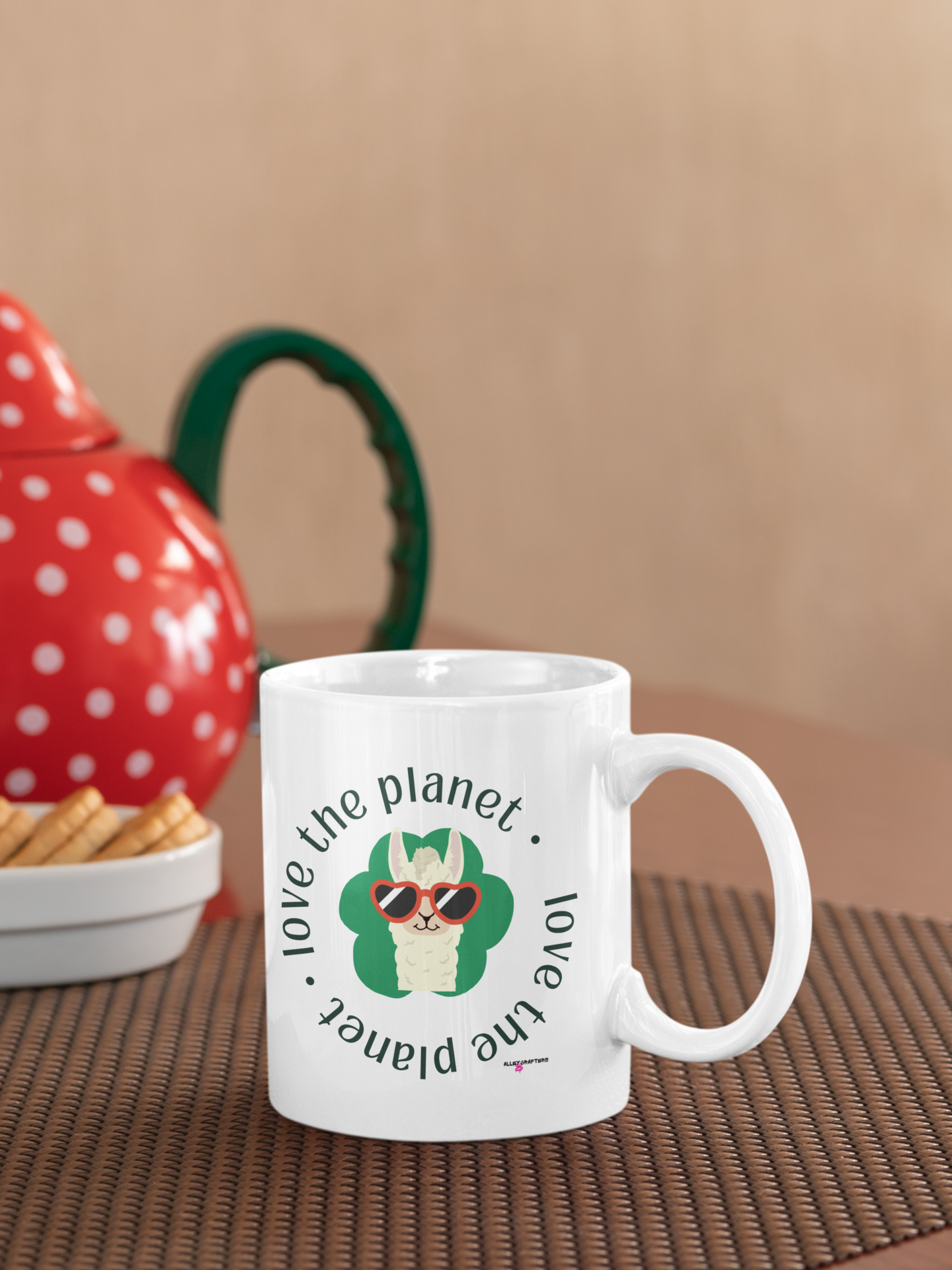 Love the Planet Llama Mug