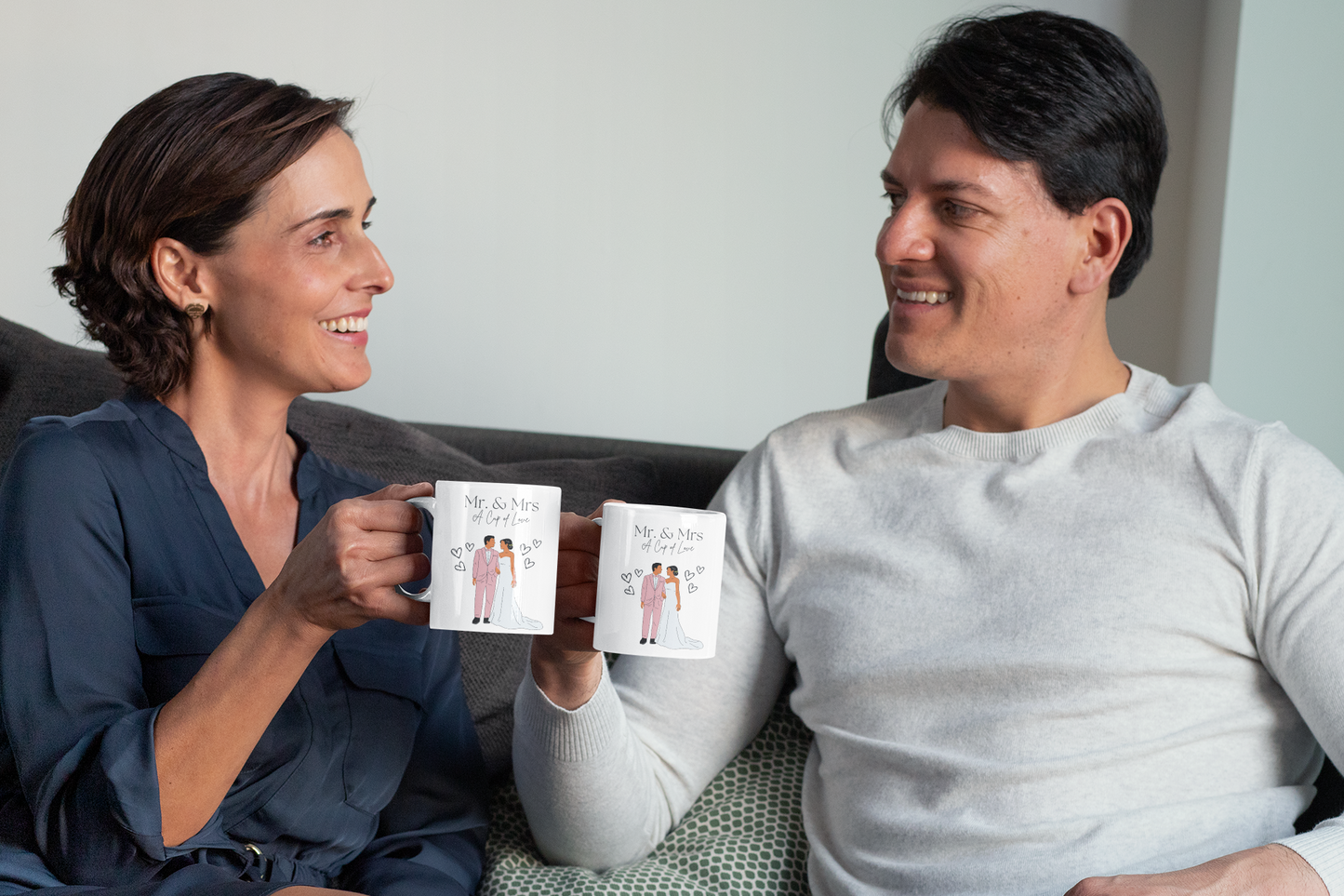 Mug - Mr & Mrs Wedding Mug, Ceramic Coffee Cups