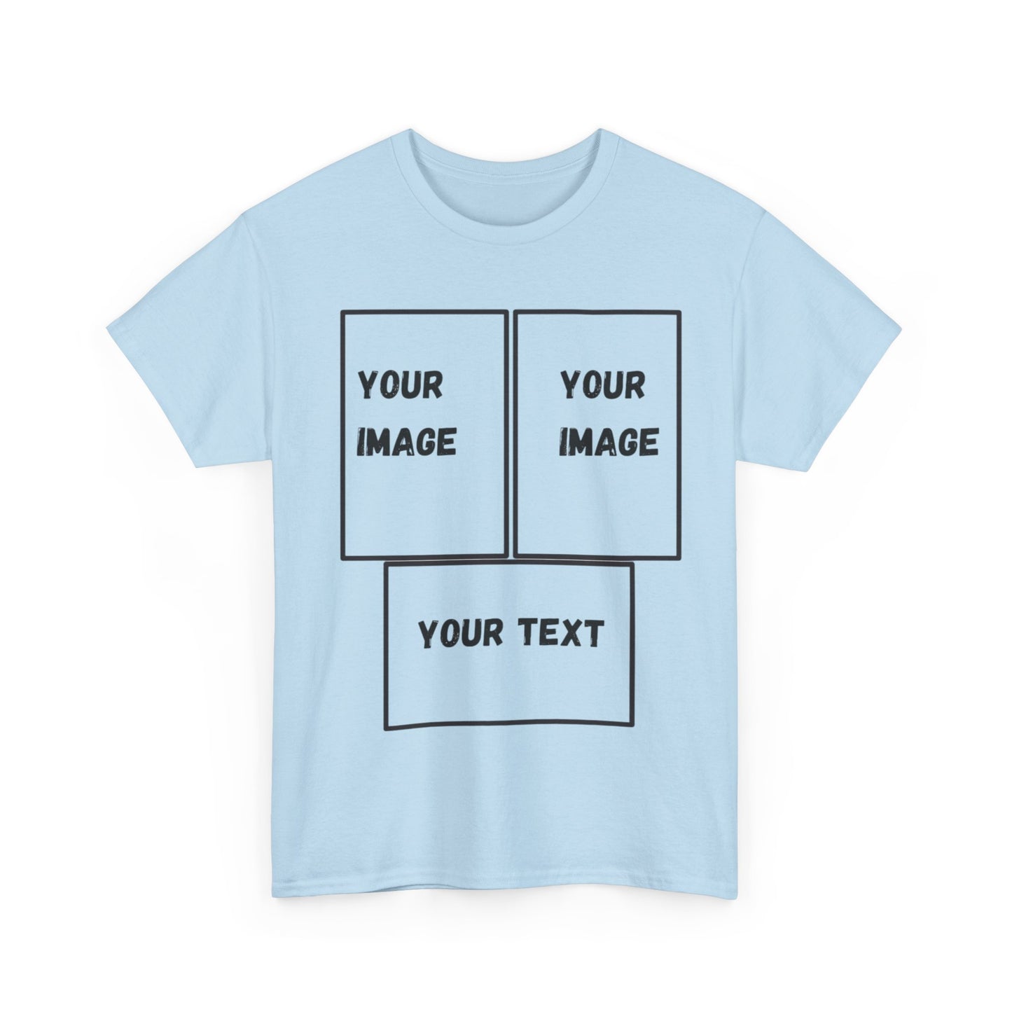 Custom Unisex Heavy Cotton Tee with Text