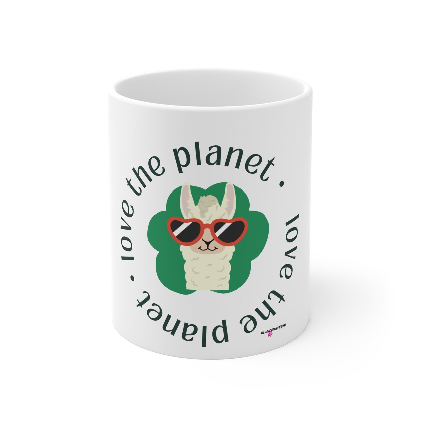 Love the Planet Llama Mug