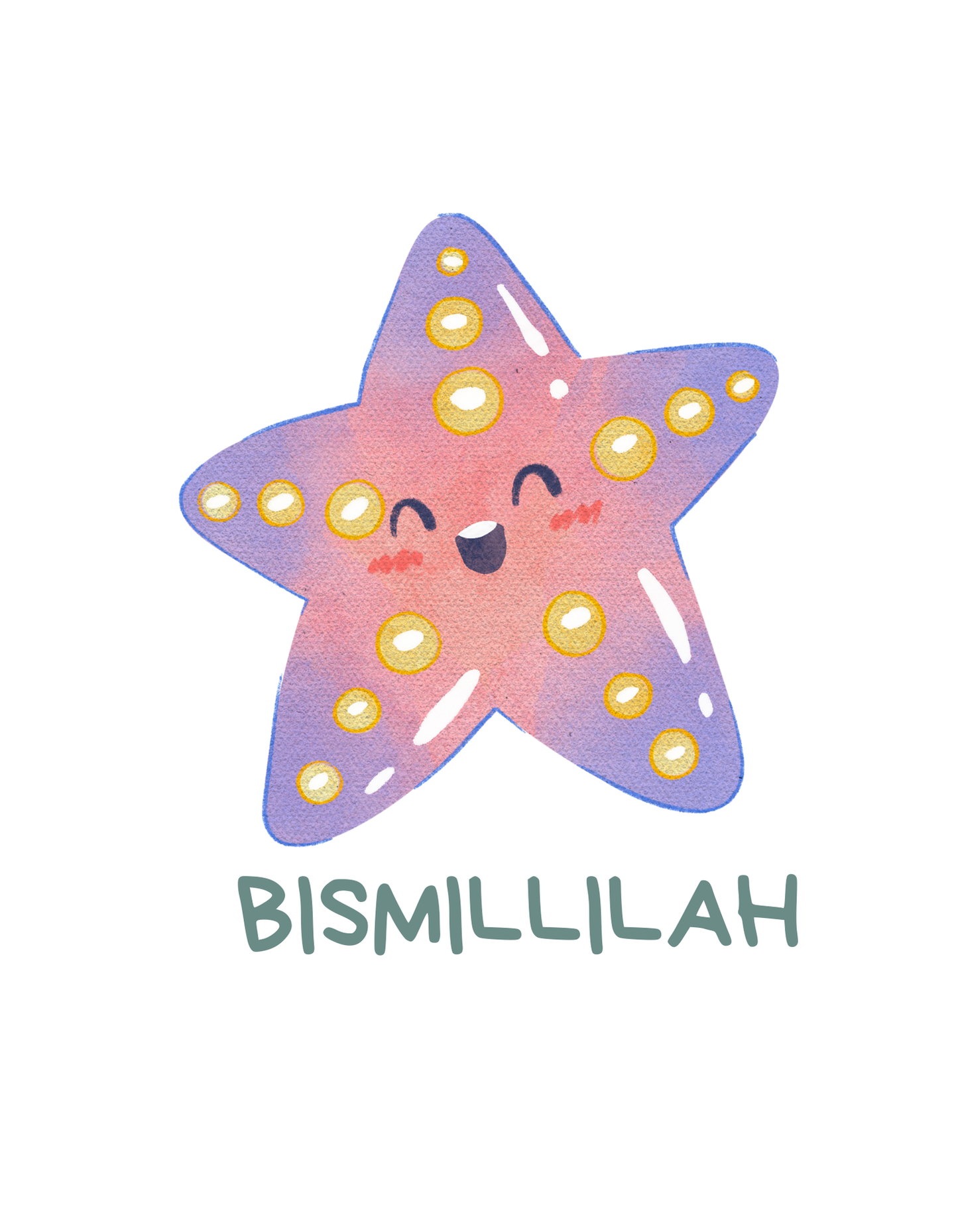 Bismillah Star Ceramic Coffee Cup - 11oz & 15oz, Cute Design for Everyday Joy