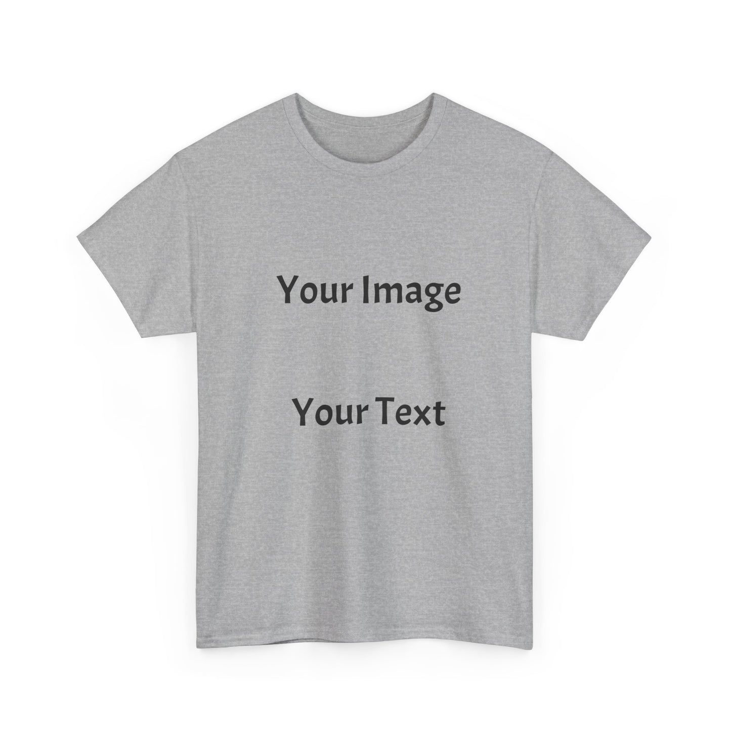 Custom Image and Text Unisex T-Shirt