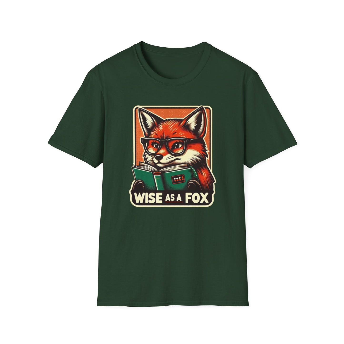 Fox Graphic Tee - Wise as a Fox Unisex Softstyle T-Shirt