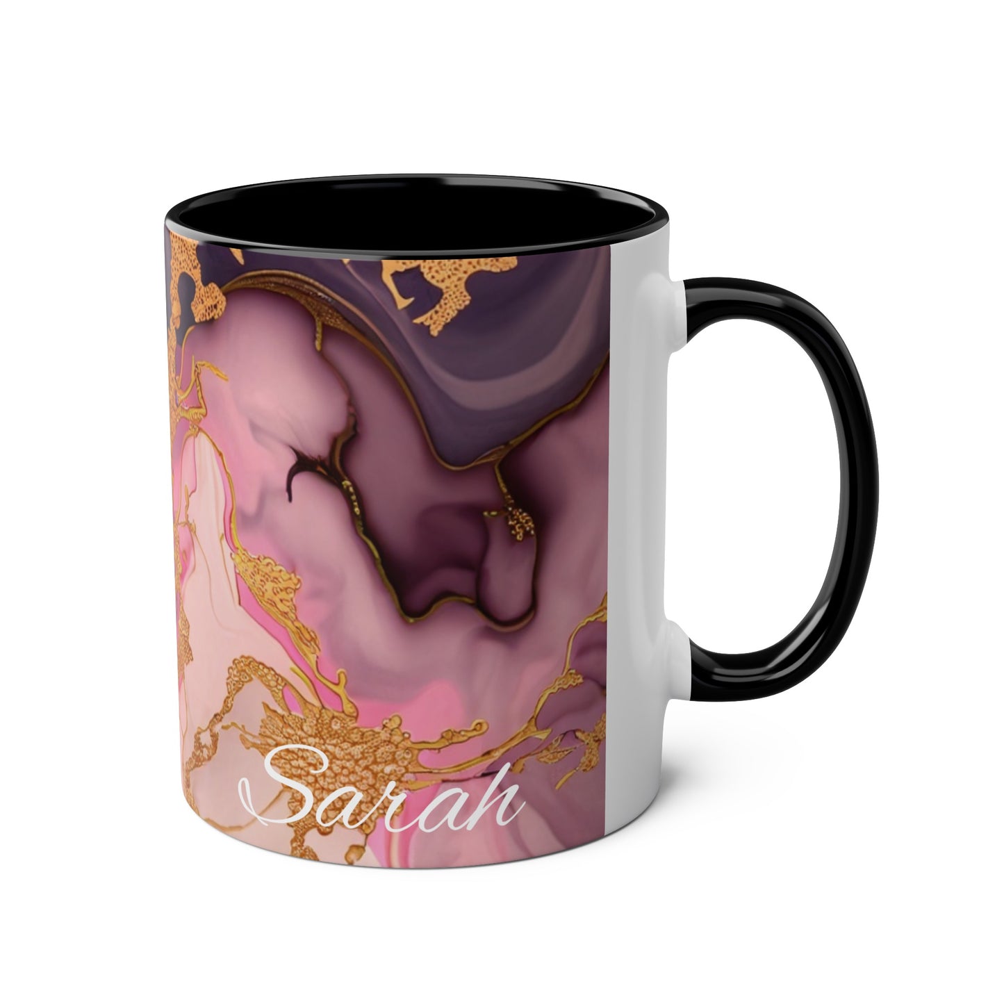 Personalised Name Marble ink Coffee Mugs! 11oz