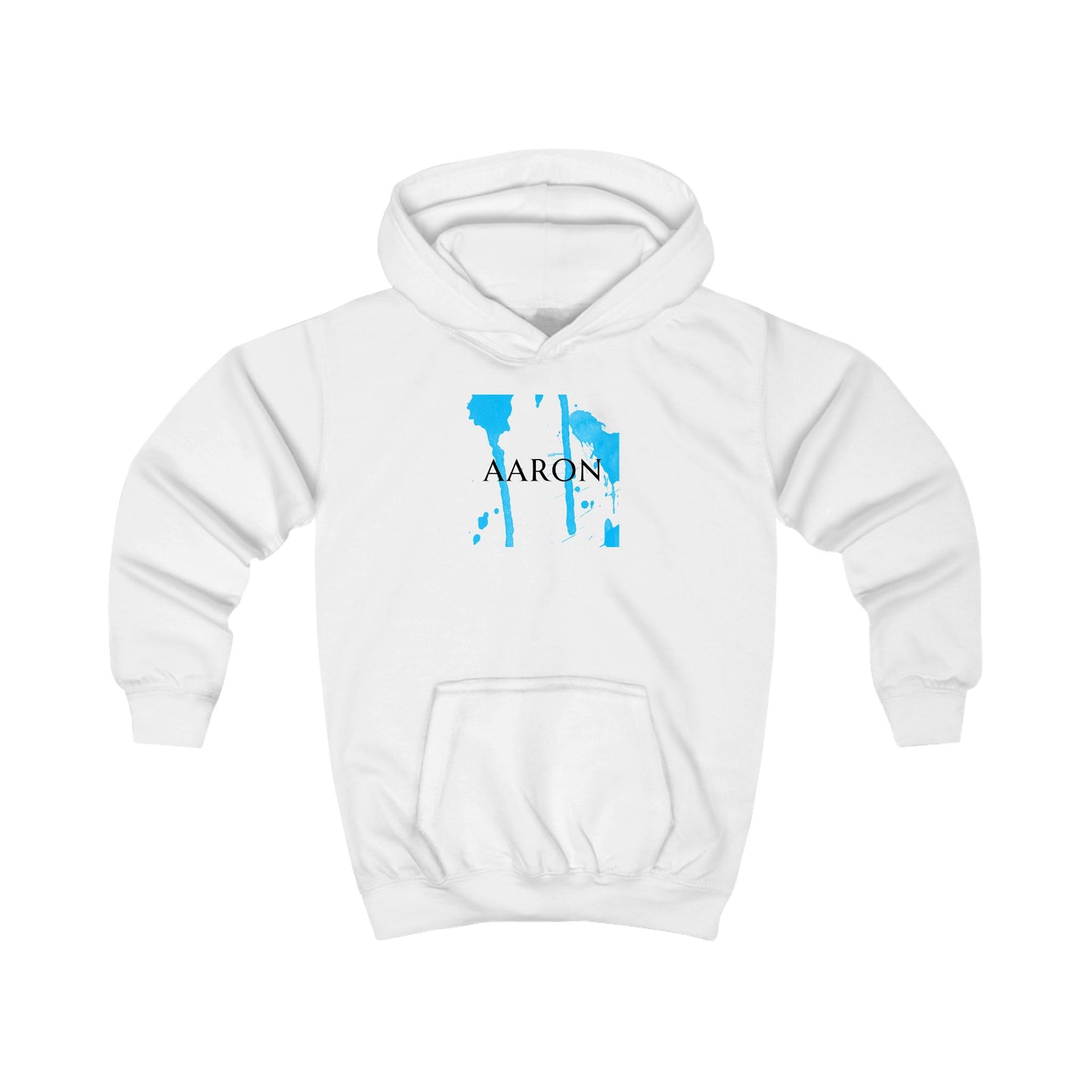 Personalised Kids Hoodie with Splash Design – Custom Name Gift for Children