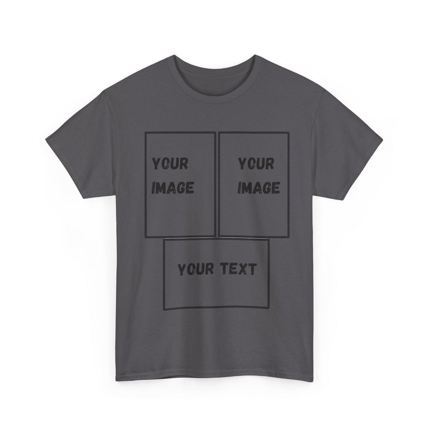 Custom Unisex Heavy Cotton Tee with Text