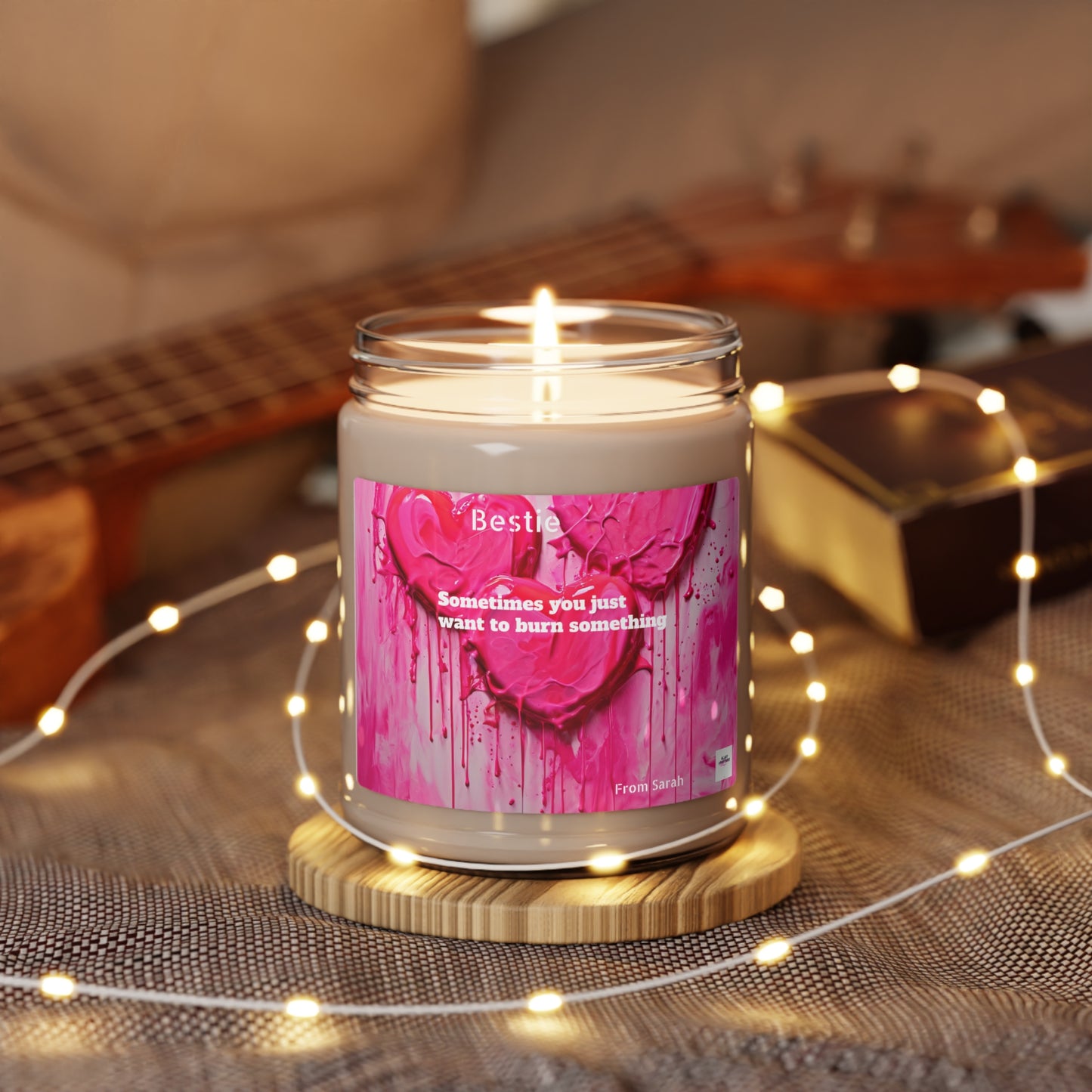 Sometimes you just want to burn something. Scented Soy Candle, 9oz