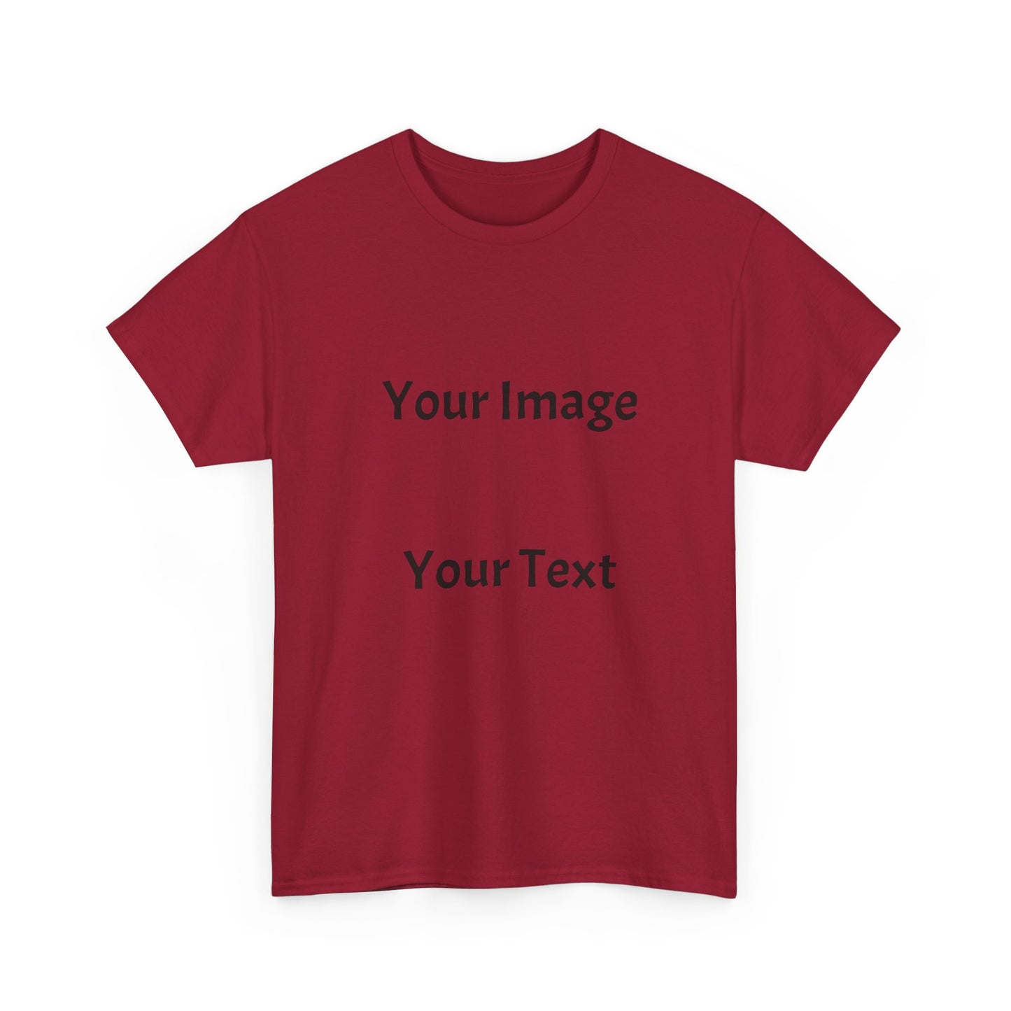 Custom Image and Text Unisex T-Shirt