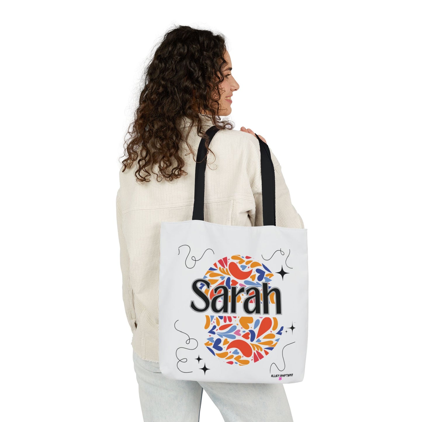 Your Name in Bloom – Personalised Floral Tote