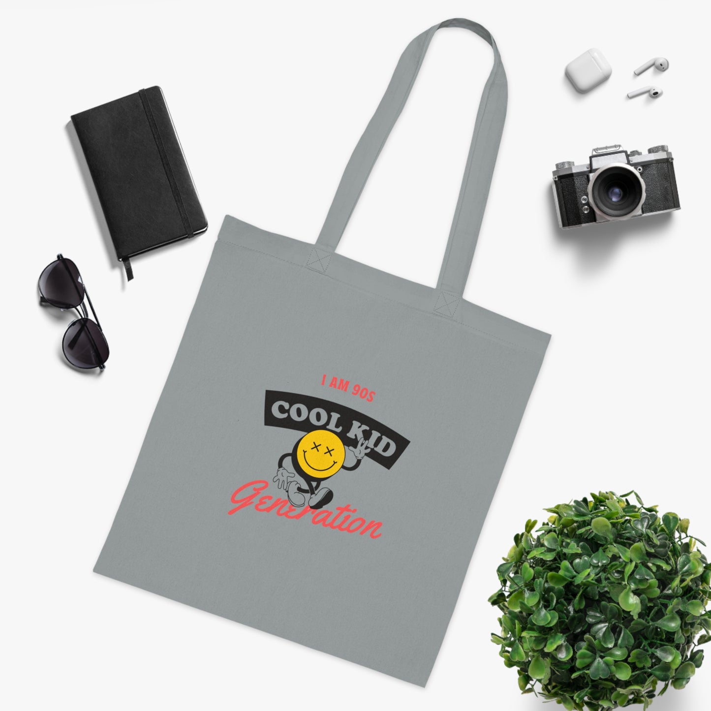 Cotton Tote Bag - 90's Cool Kid Generation