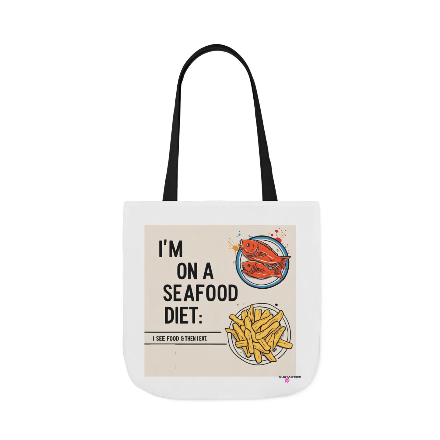 Quirky Seafood Diet Tote Bag