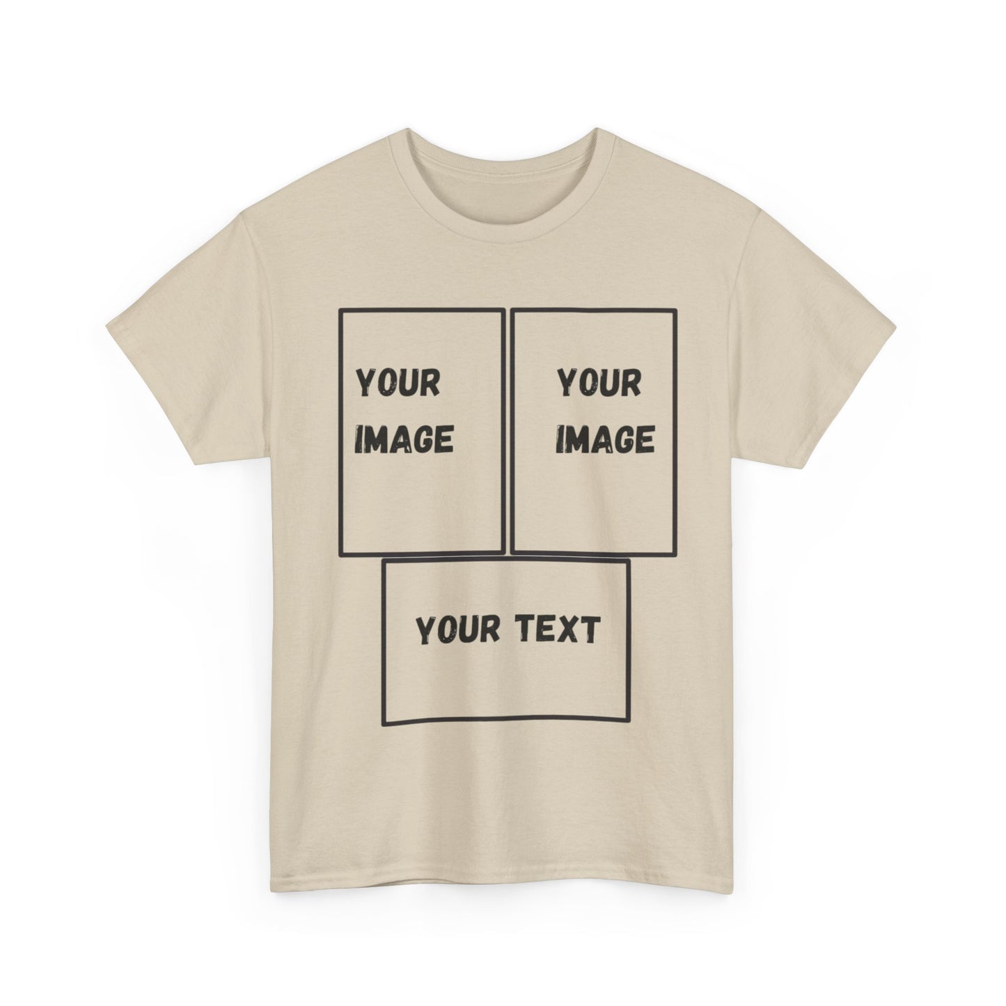 Custom Unisex Heavy Cotton Tee with Text