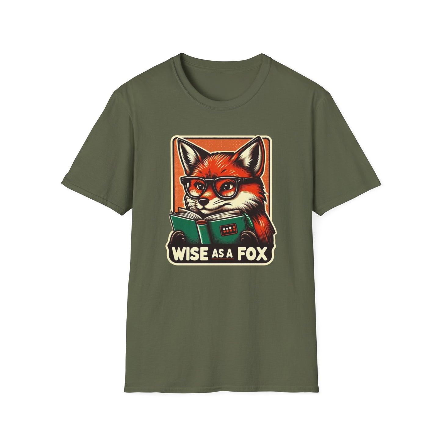 Fox Graphic Tee - Wise as a Fox Unisex Softstyle T-Shirt