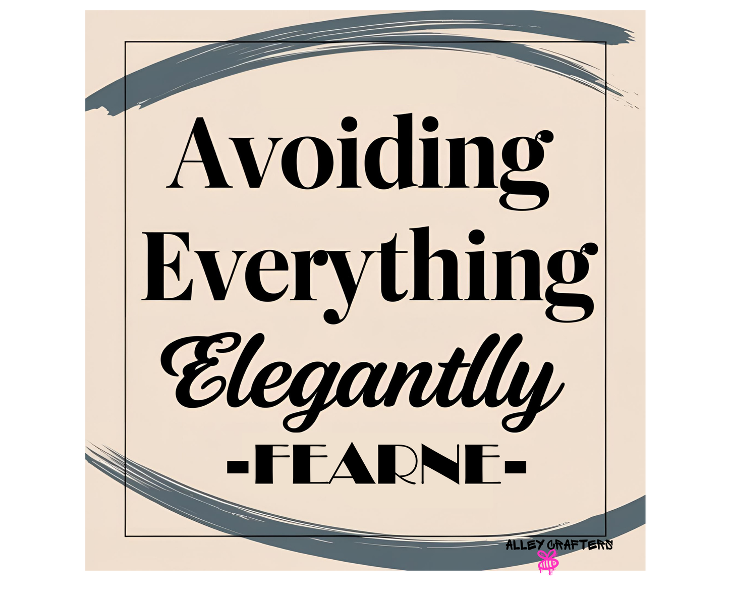 'Avoiding Everything Elegantly' Tote Bag