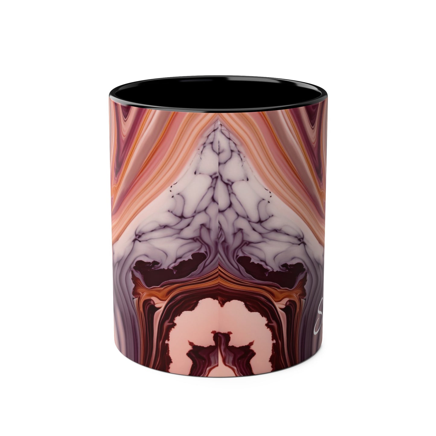 Personalised Marble ink Mugs, 11oz