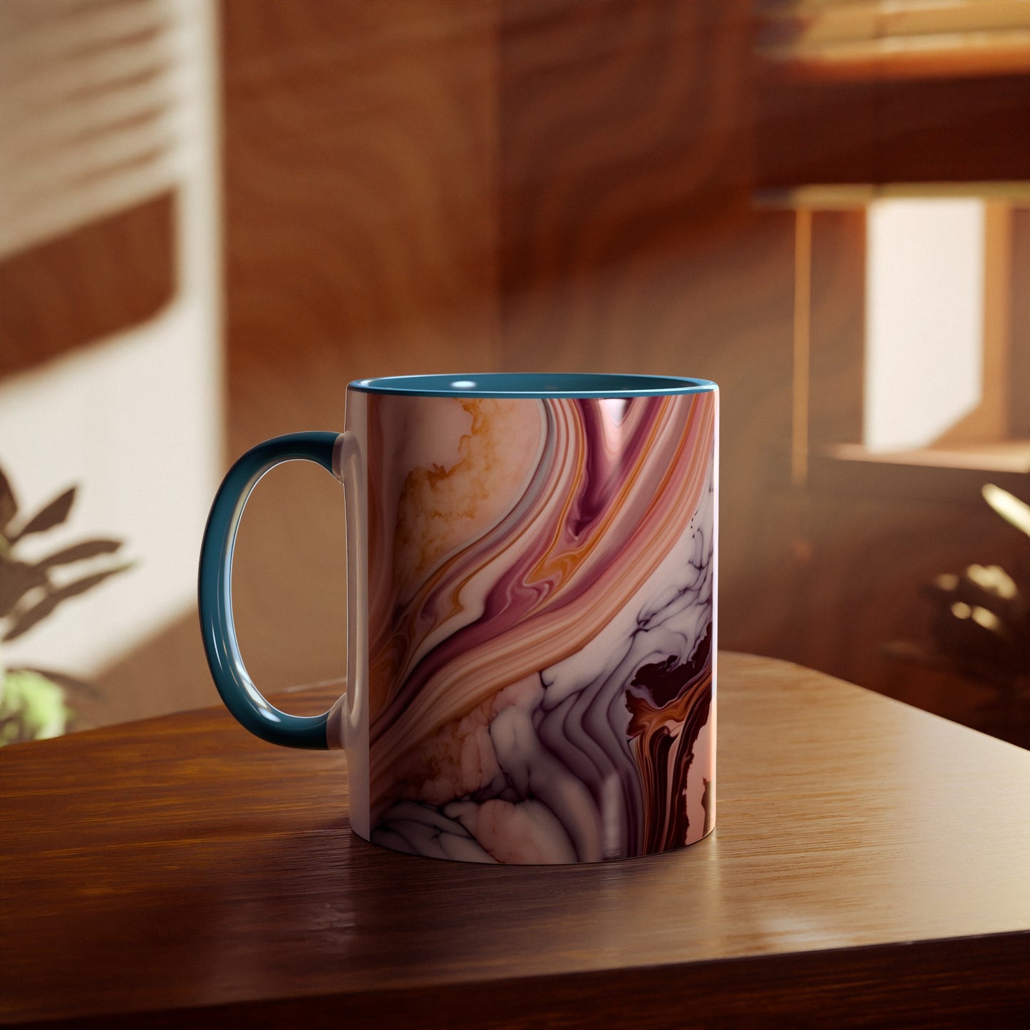 Personalised Marble ink Mugs, 11oz