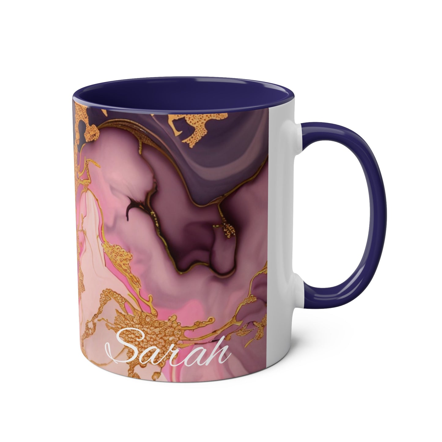 Personalised Name Marble ink Coffee Mugs! 11oz