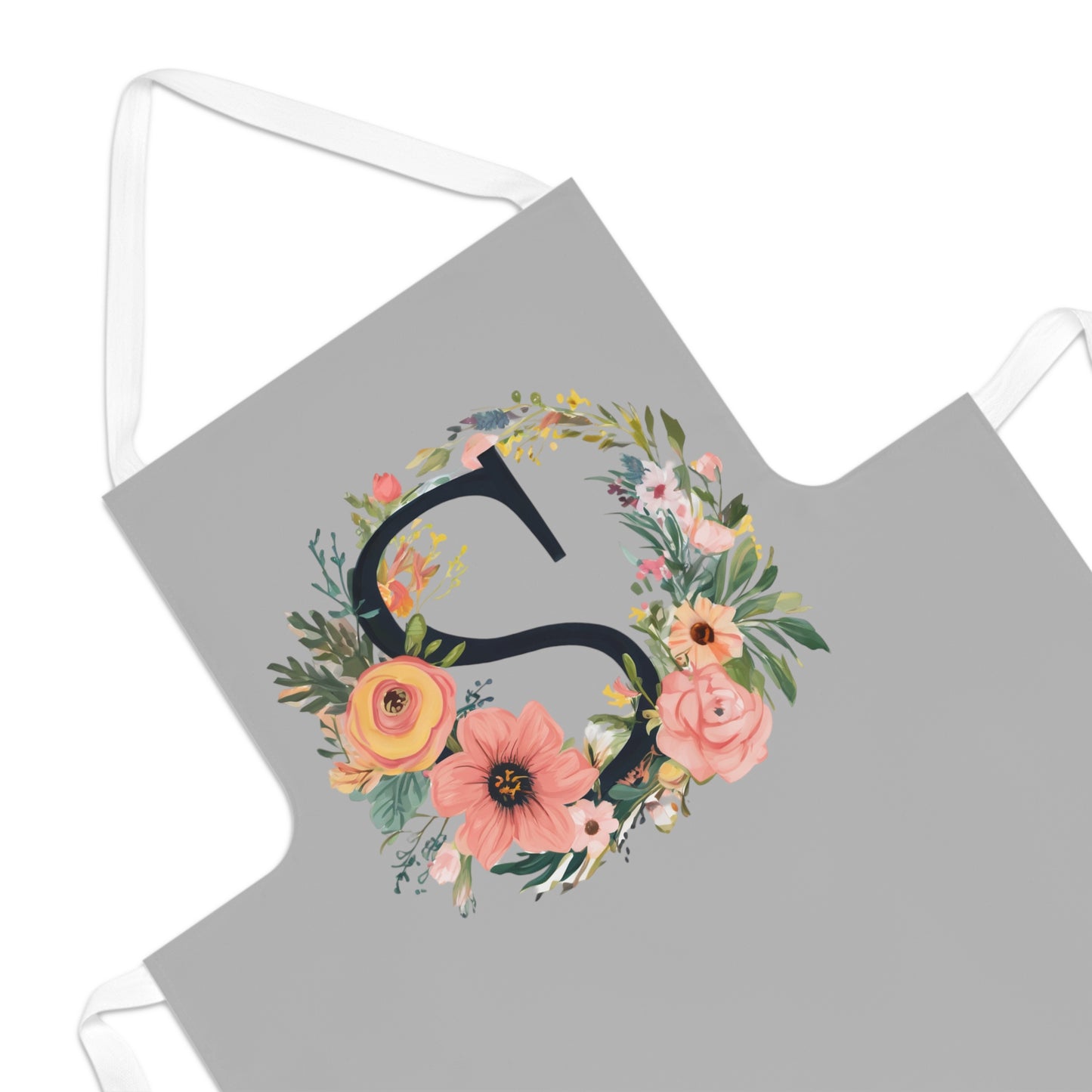 Monogram Floral Apron