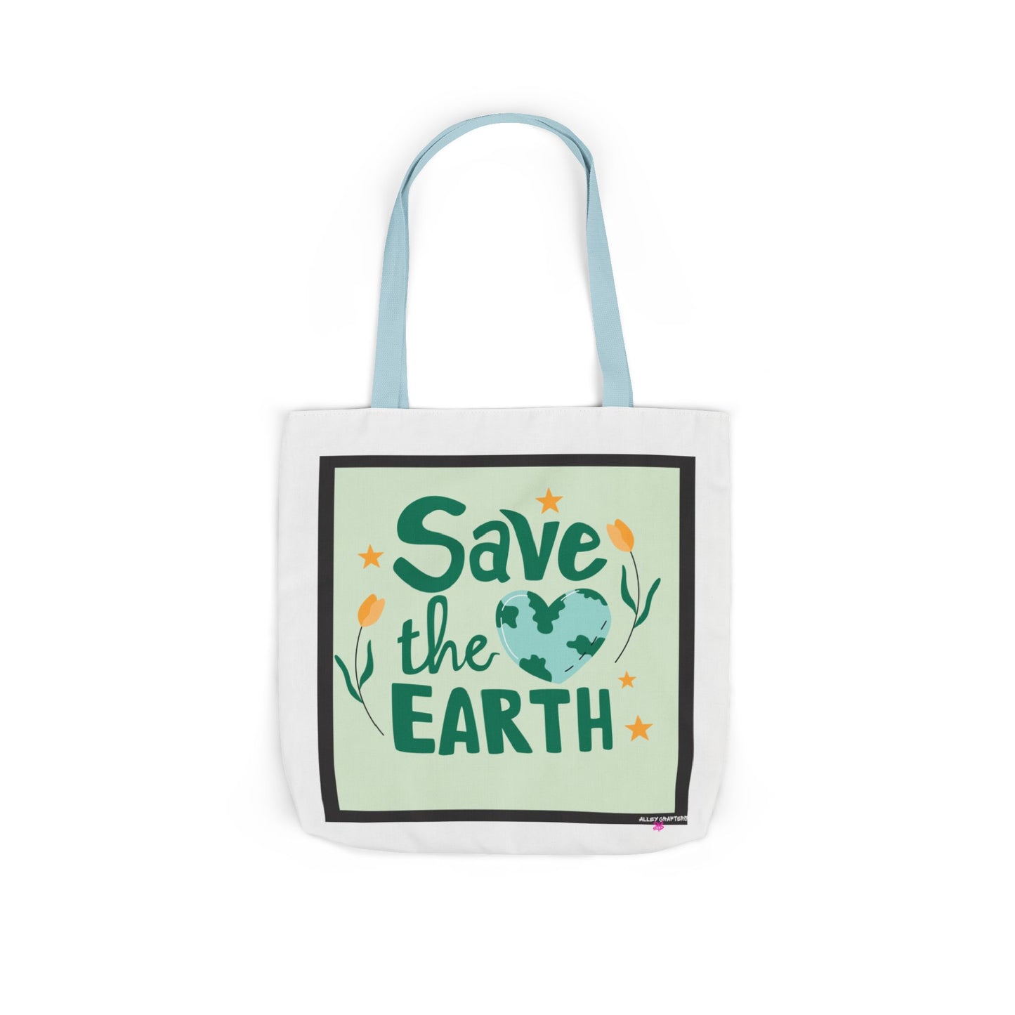 Save the Earth Design Tote Bag
