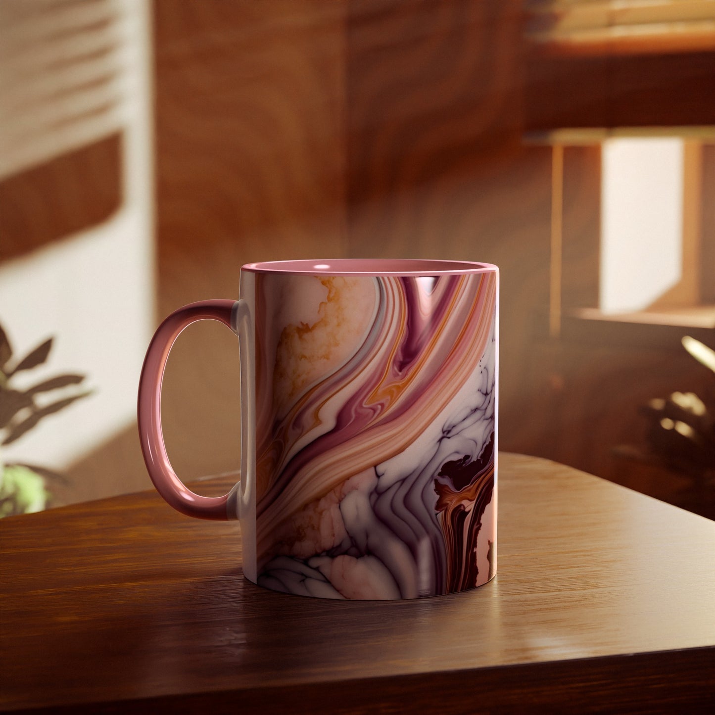 Personalised Marble ink Mugs, 11oz