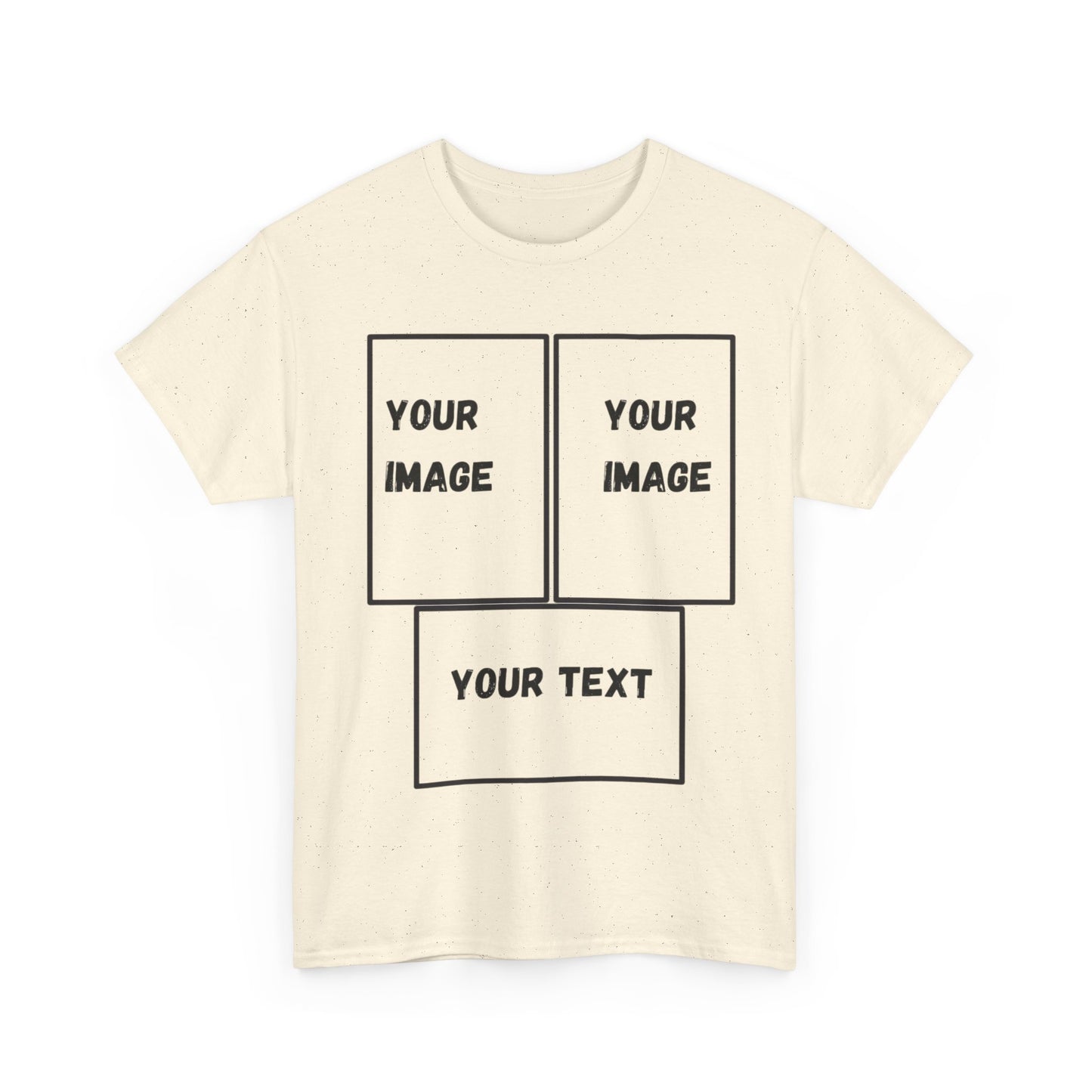 Custom Unisex Heavy Cotton Tee with Text