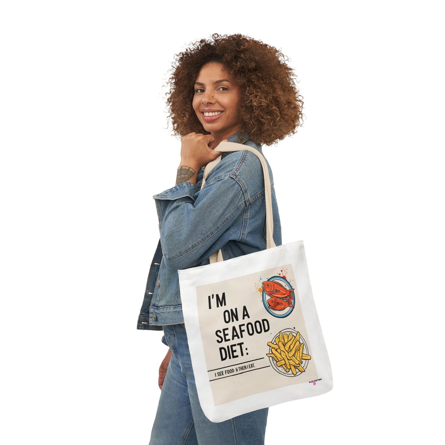 Quirky Seafood Diet Tote Bag