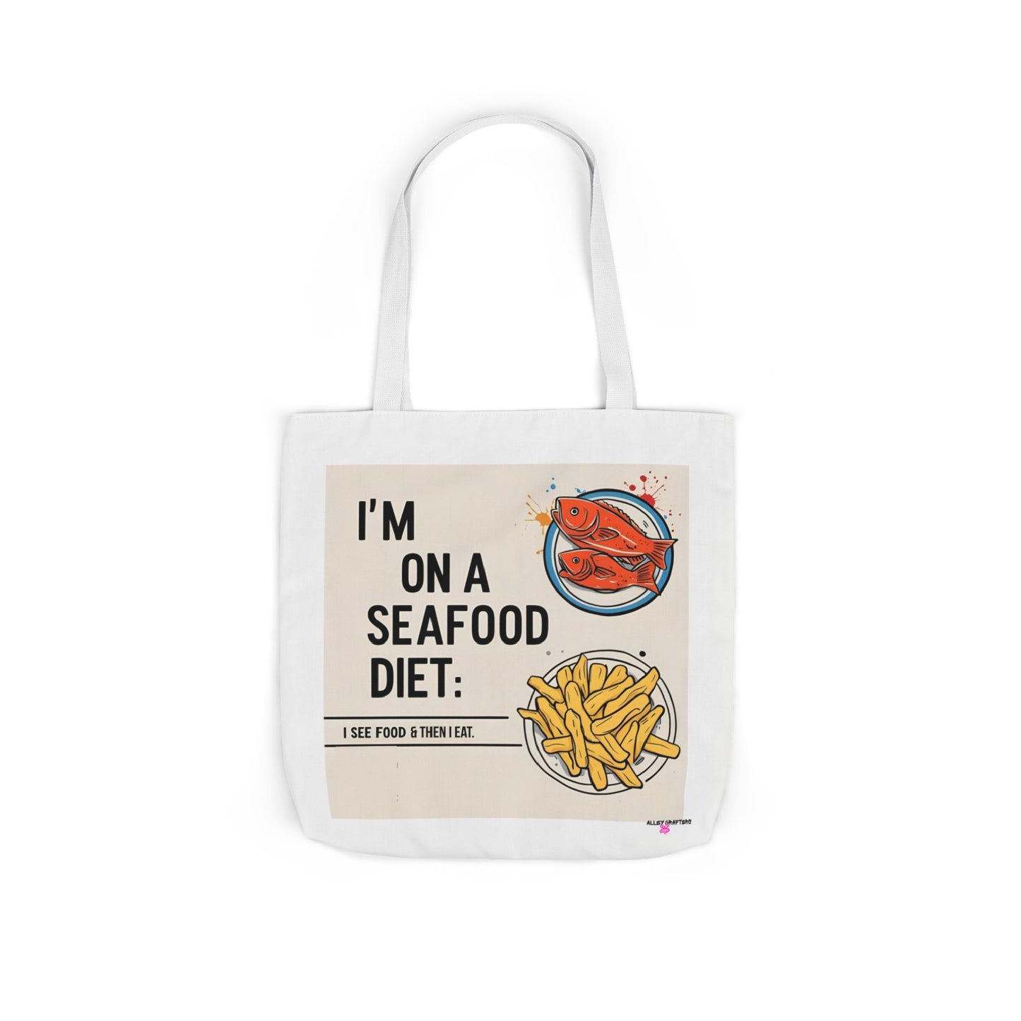 Quirky Seafood Diet Tote Bag