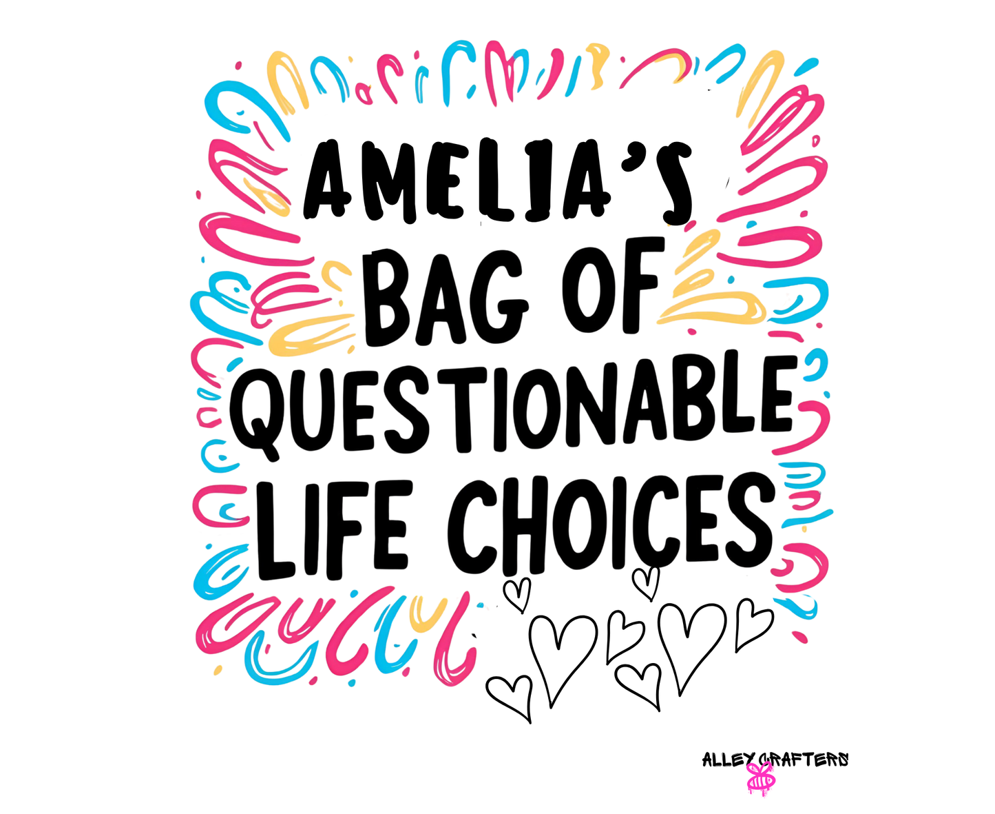 (Name) Bag of Questionable Life Choices' - Tote