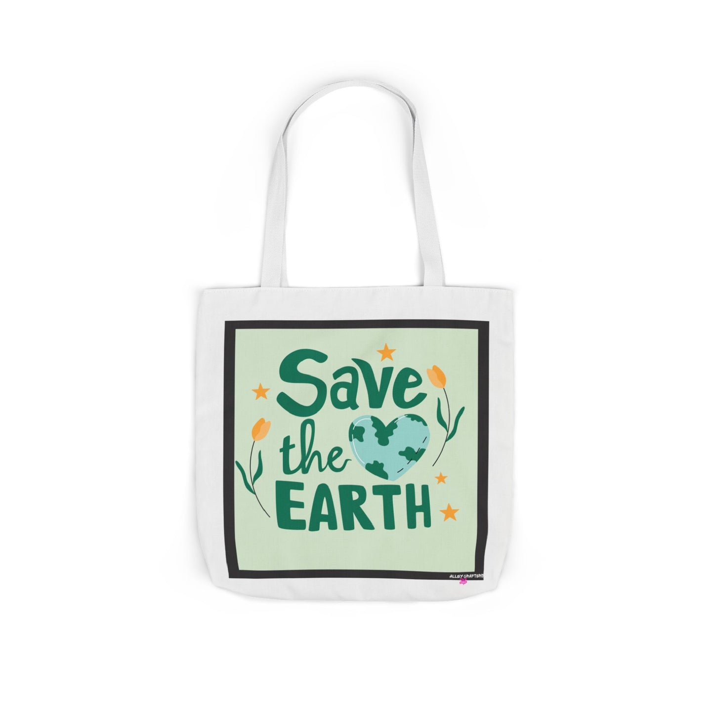 Save the Earth Design Tote Bag