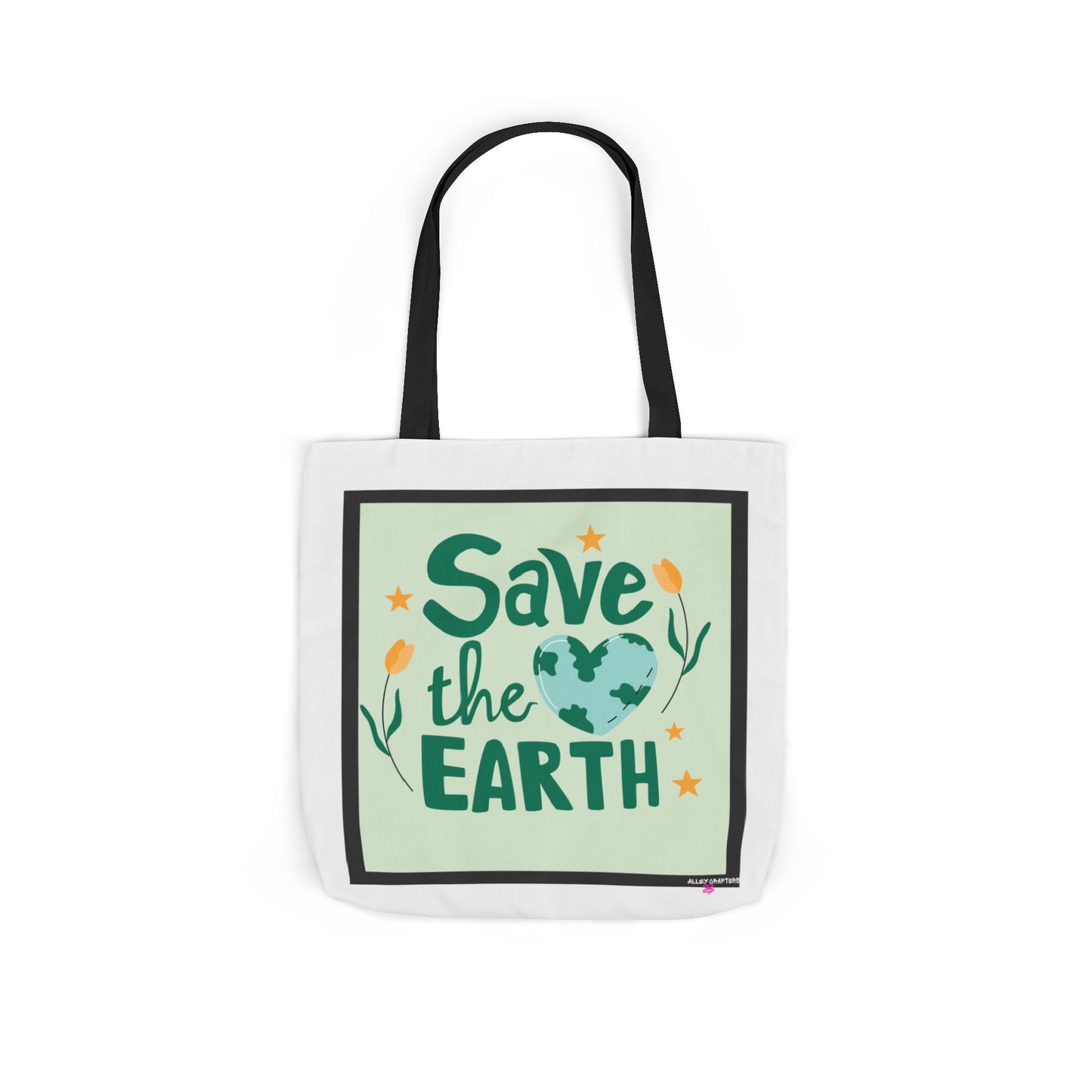 Save the Earth Design Tote Bag