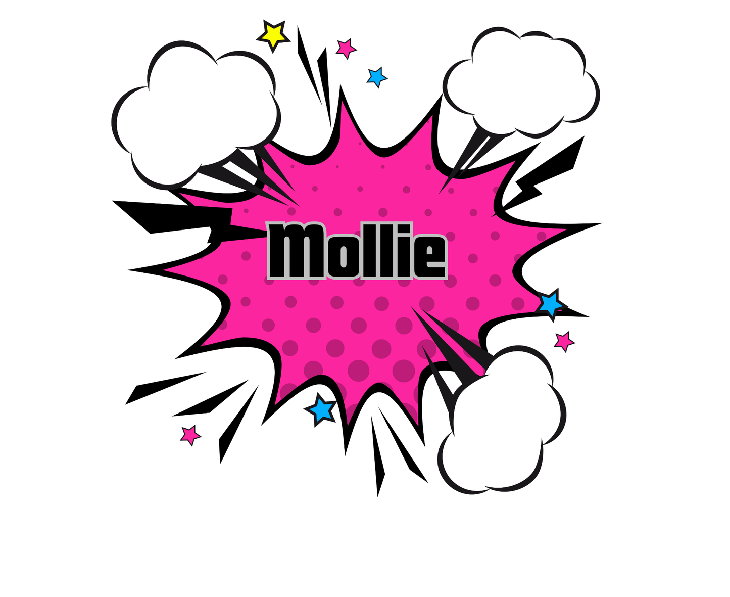 Kids Tee - Pop Art Speech Bubble Personalised Name