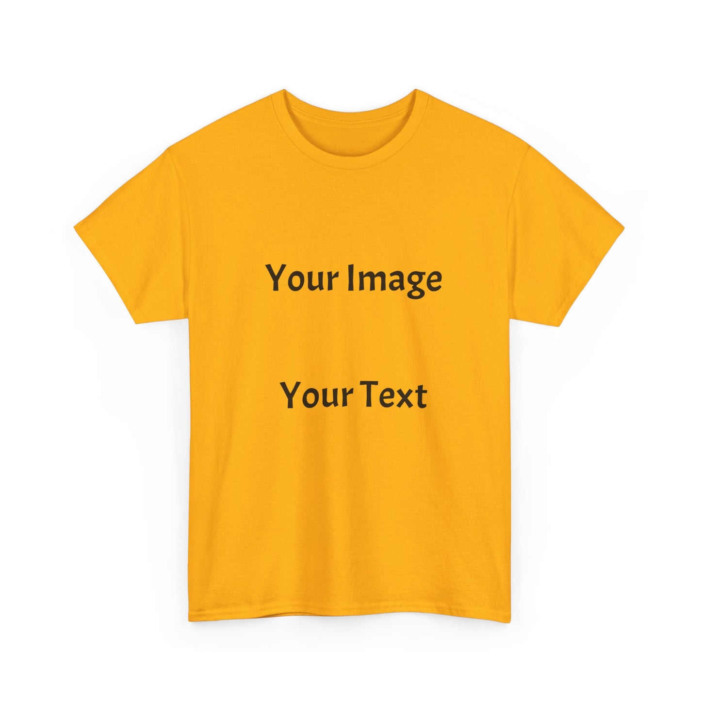 Custom Image and Text Unisex T-Shirt