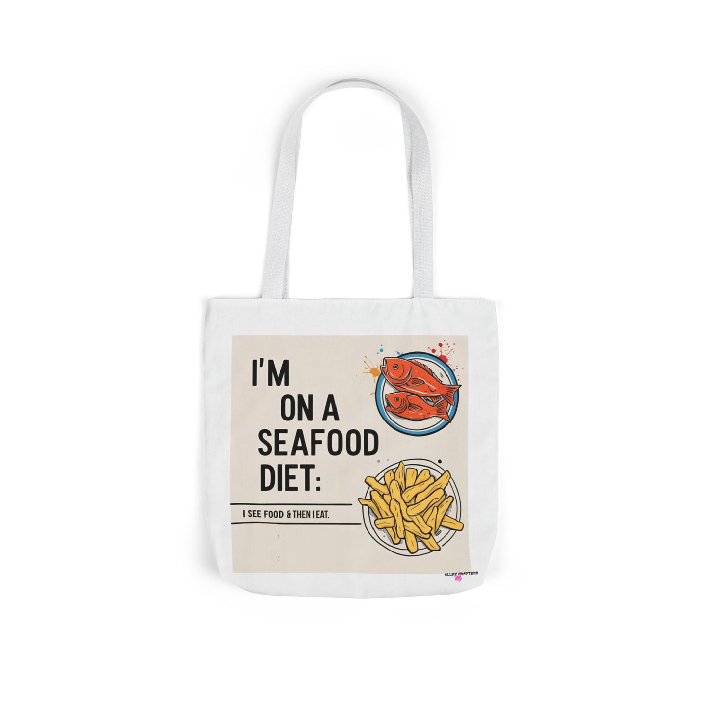 Quirky Seafood Diet Tote Bag