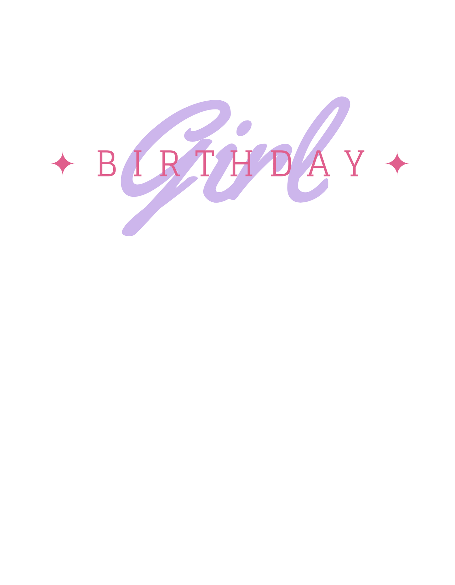 Kids Tee - Birthday Girl Design