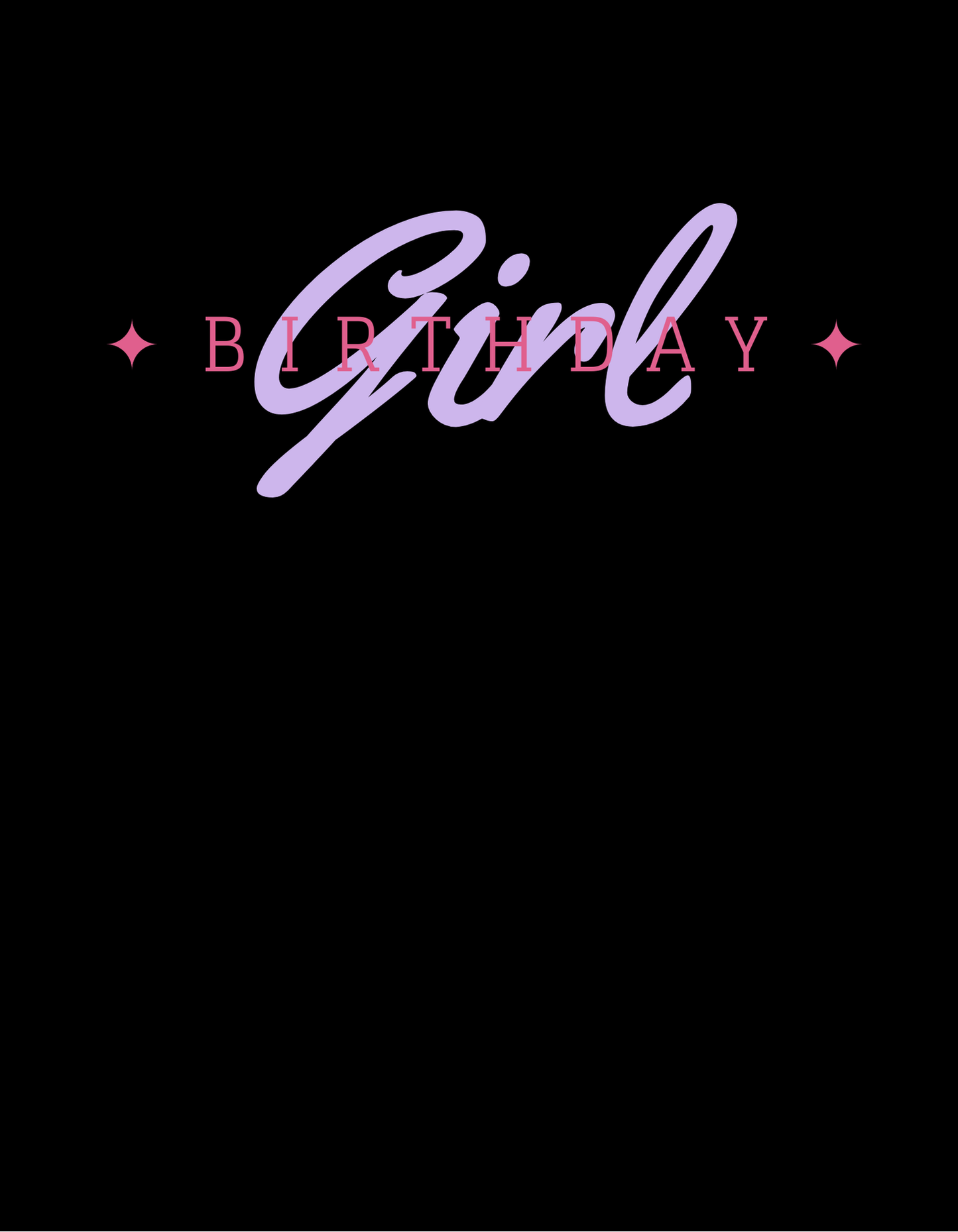 Kids Tee - Birthday Girl Design