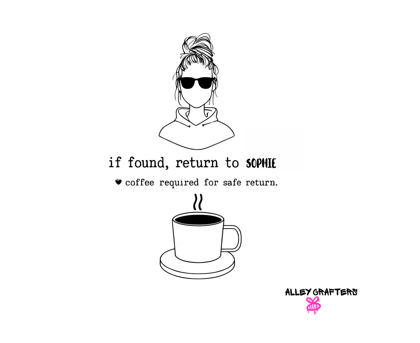 Personalised "If Found" Tote Bag