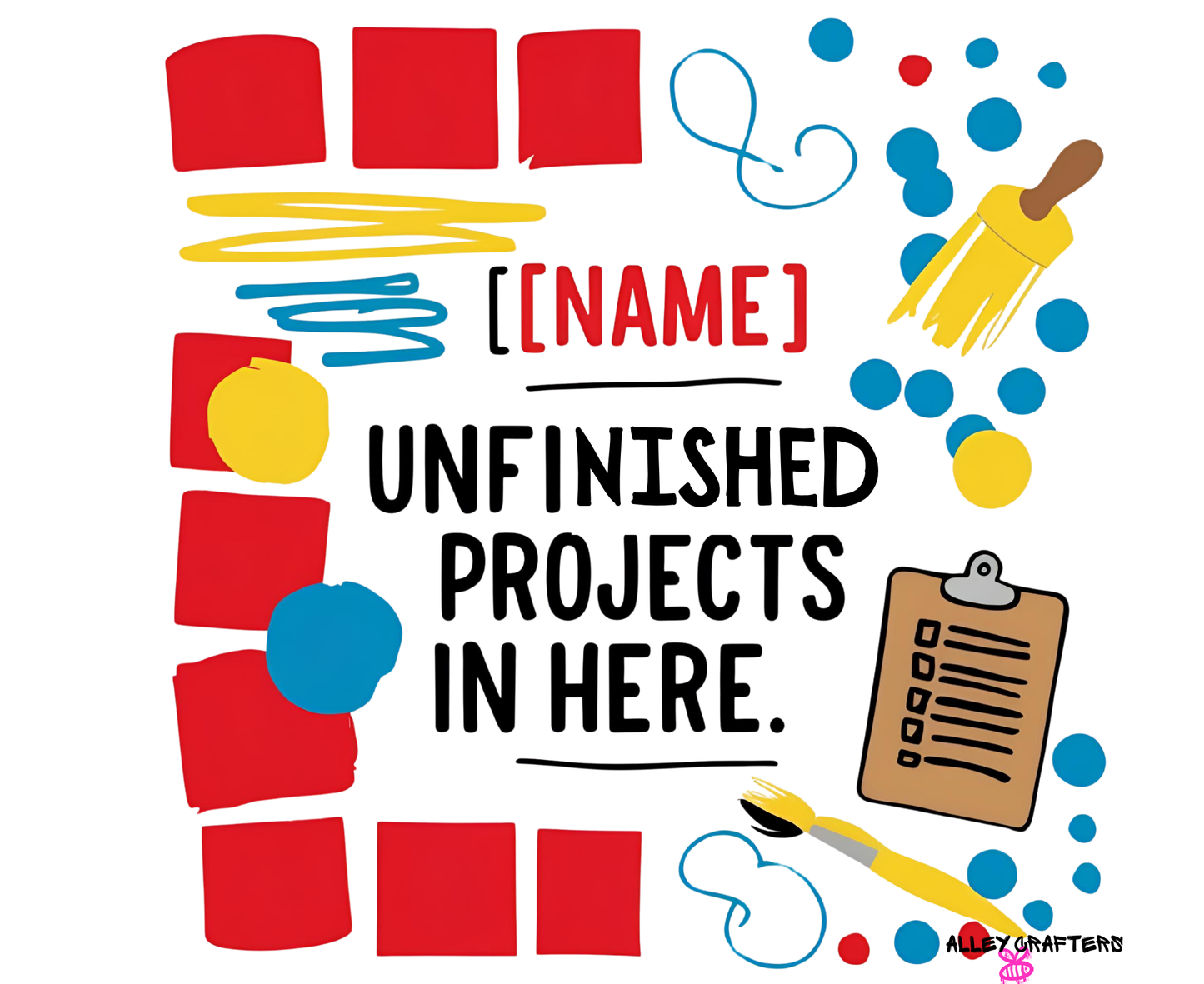 Unfinished Projects Tote Bag