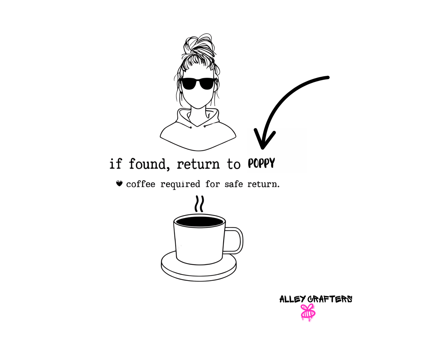 Personalised "If Found" Tote Bag