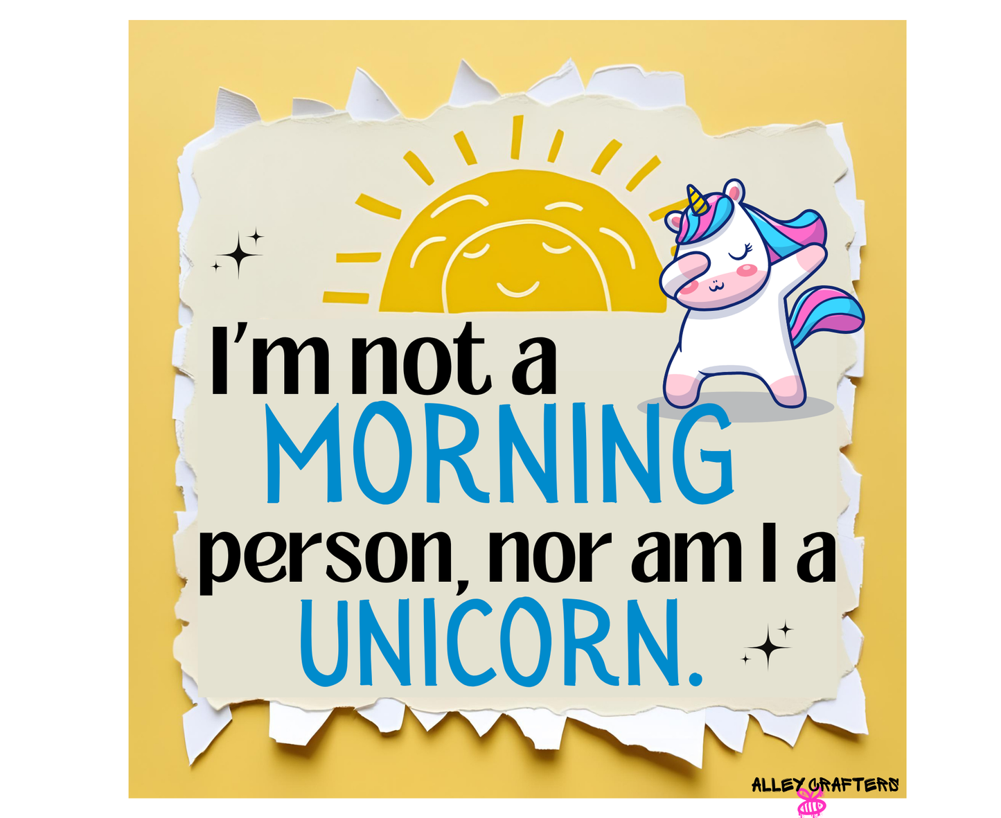 Funny Unicorn Canvas Tote Bag