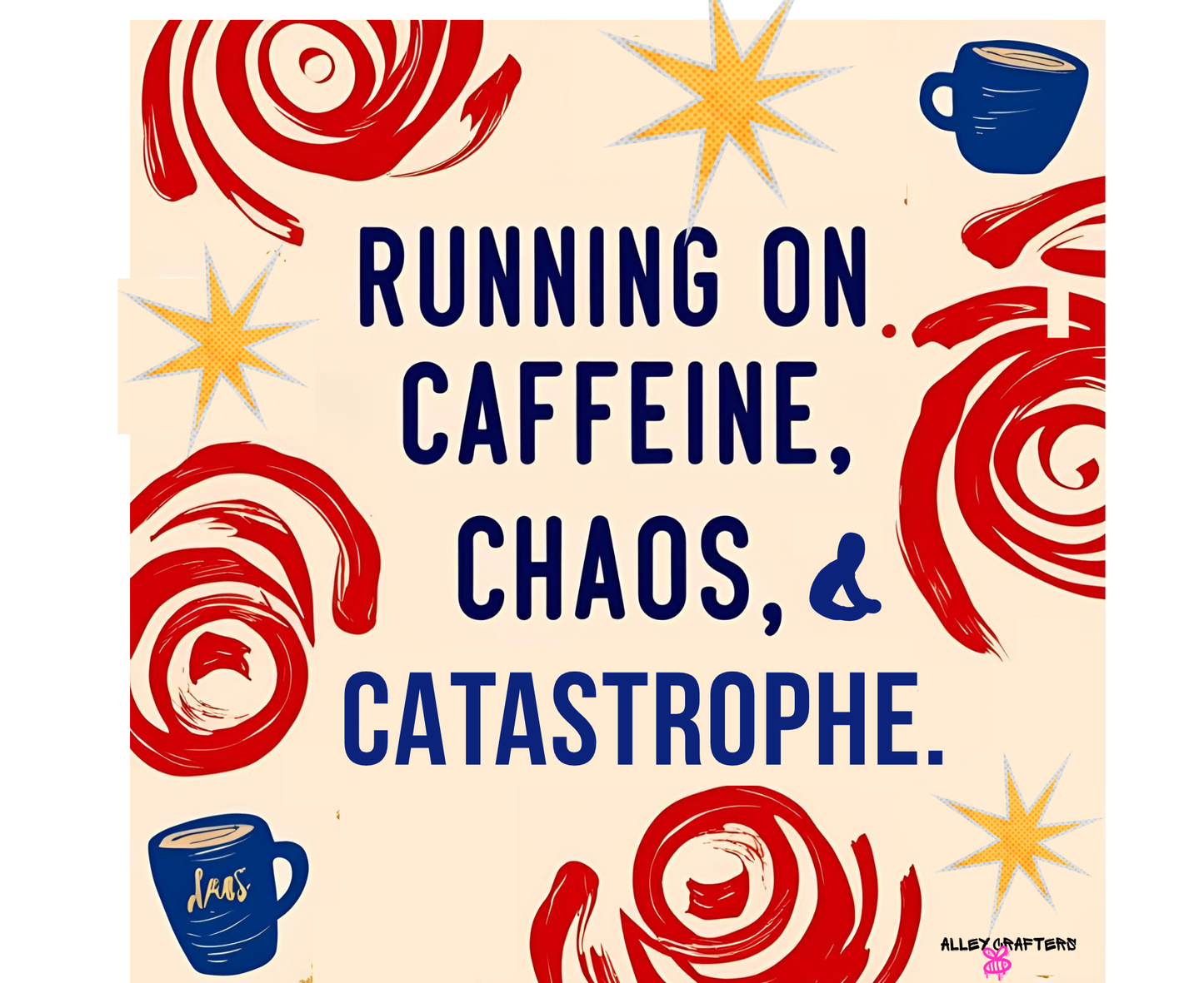 Caffeine Chaos Tote Bag
