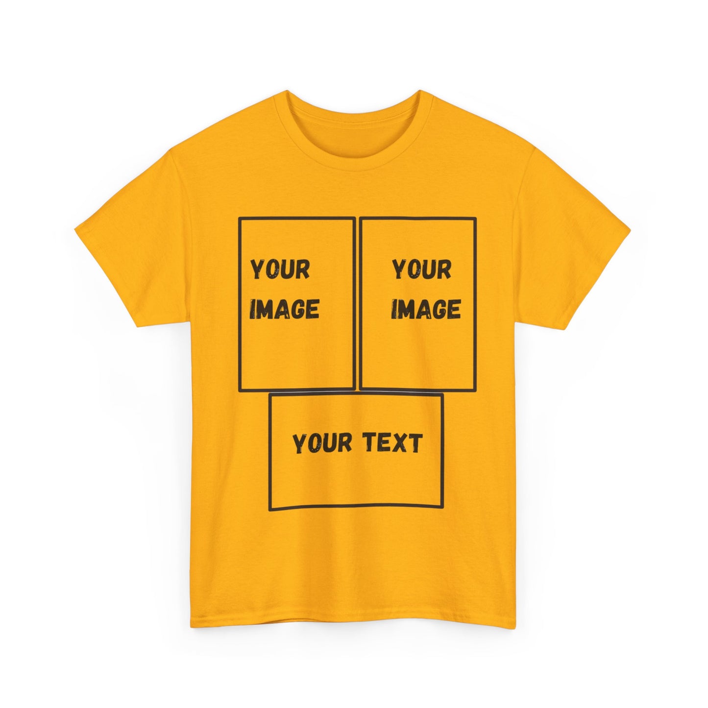 Custom Unisex Heavy Cotton Tee with Text