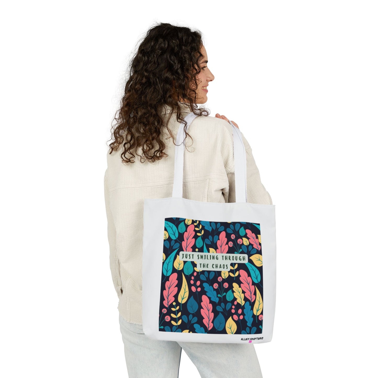 Just Smiling Through the Chaos - Tote bag