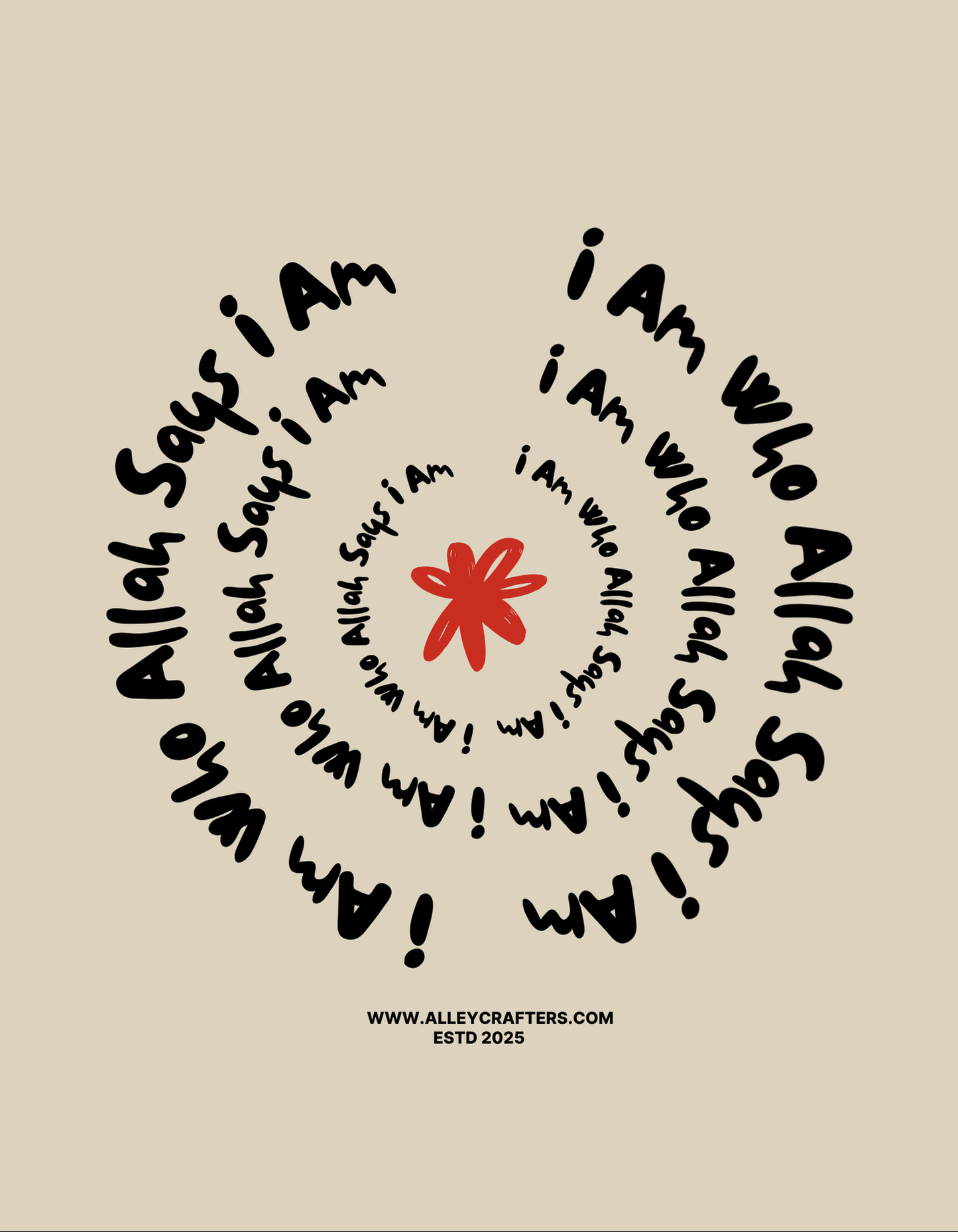 Islamic Hooded Sweatshirt - I am who Allah says i am