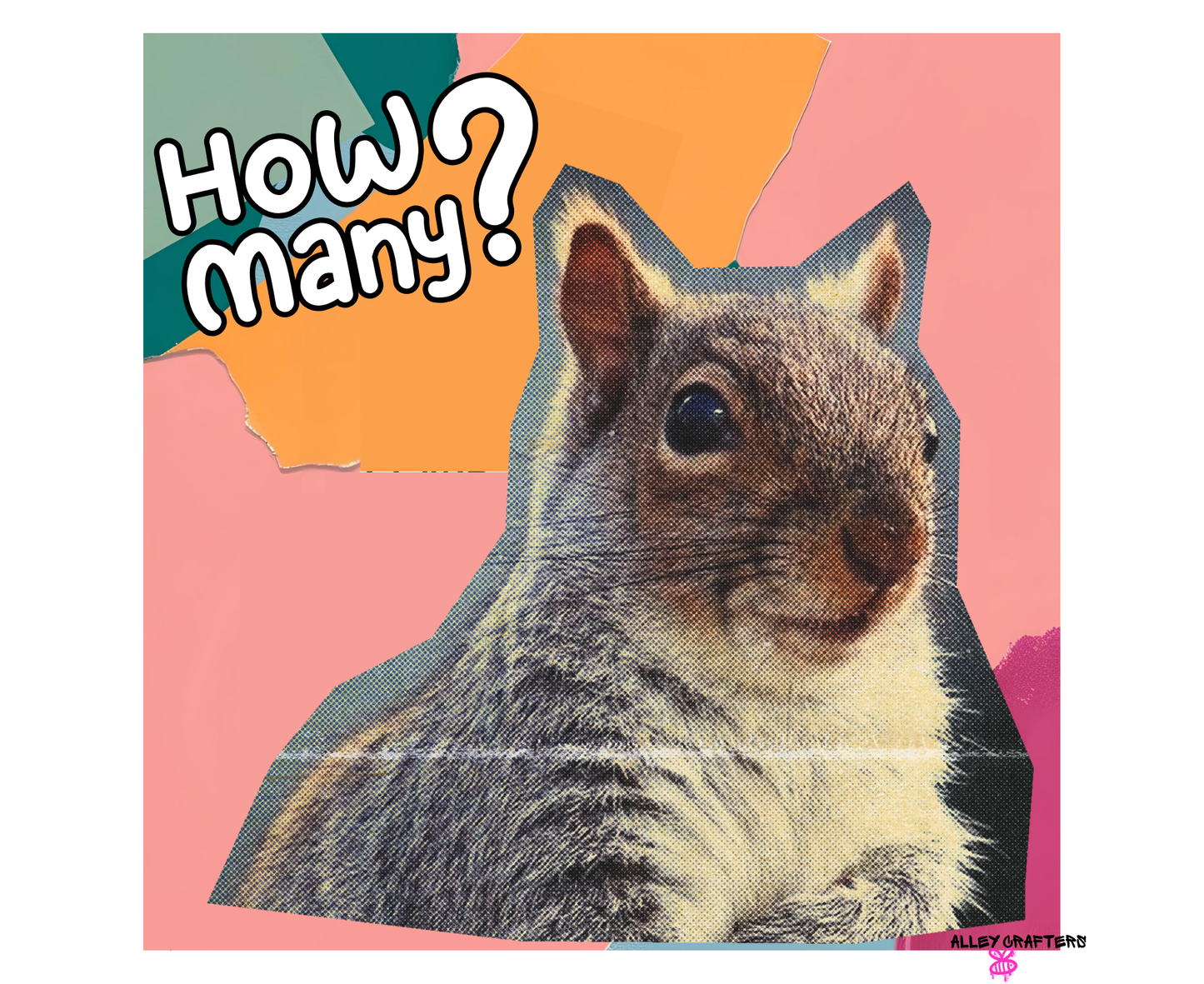 Funny Squirrel Canvas Tote Bag