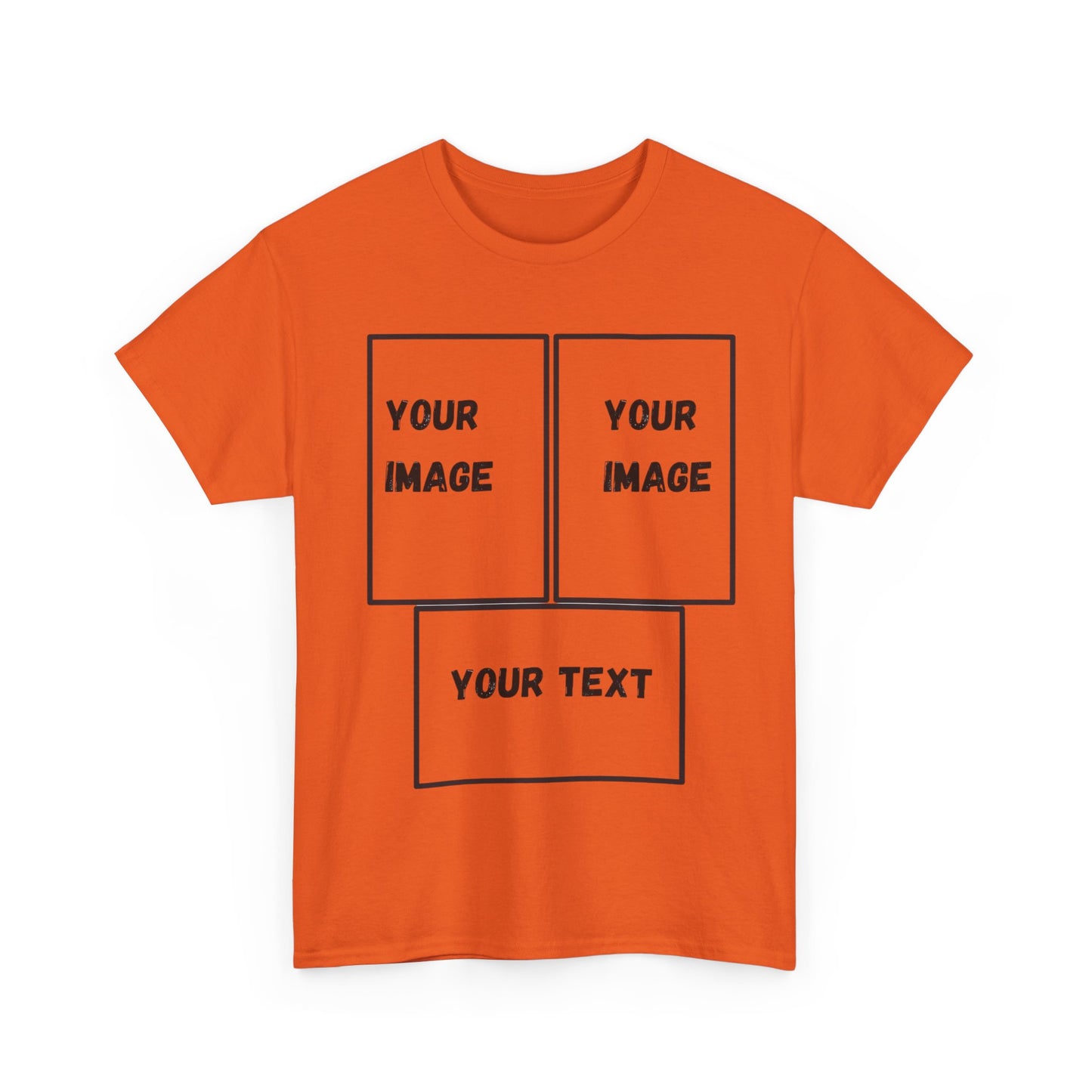 Custom Unisex Heavy Cotton Tee with Text