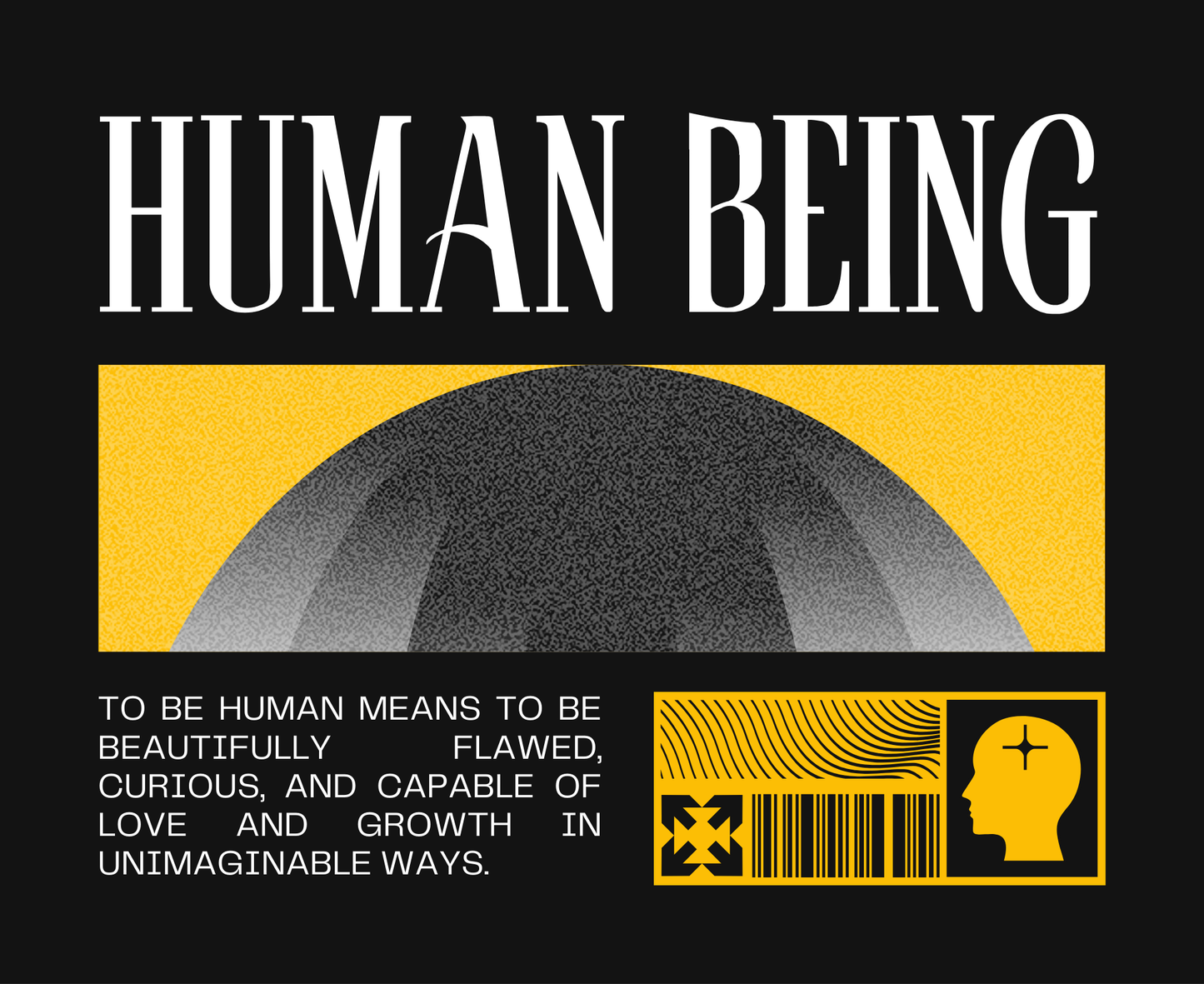 Human Being Hooded Sweatshirt