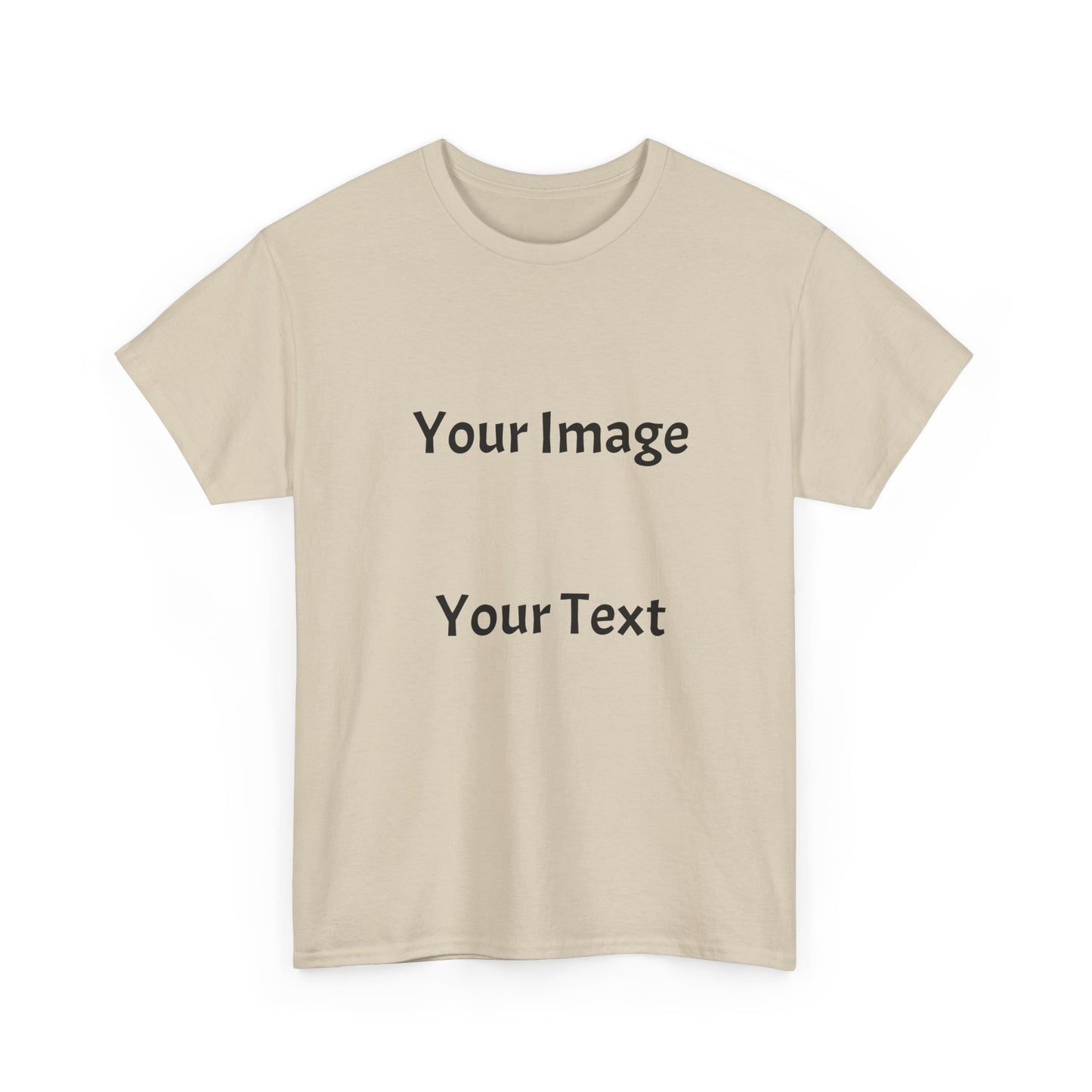 Custom Image and Text Unisex T-Shirt